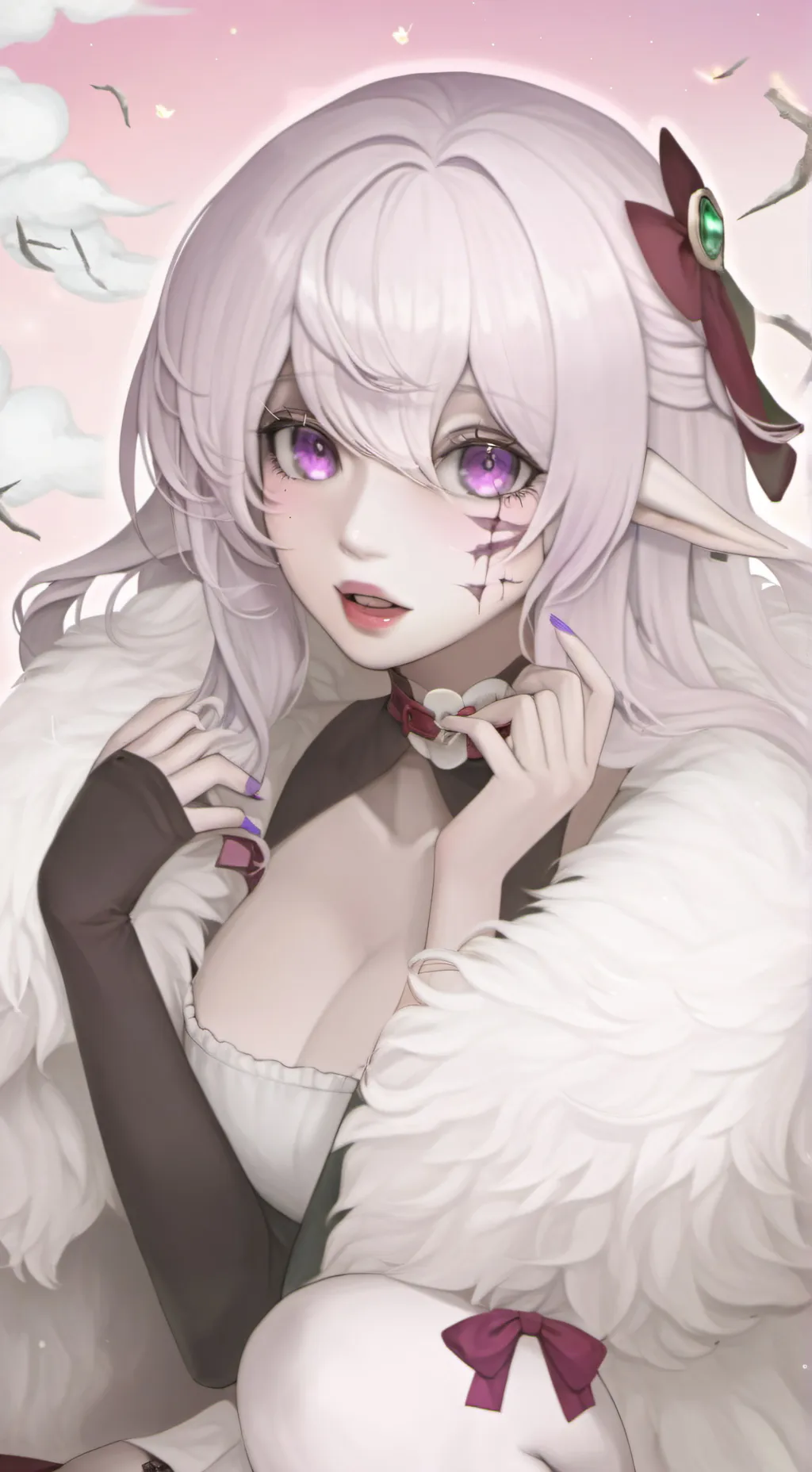 ai character: Demon slayer elf background