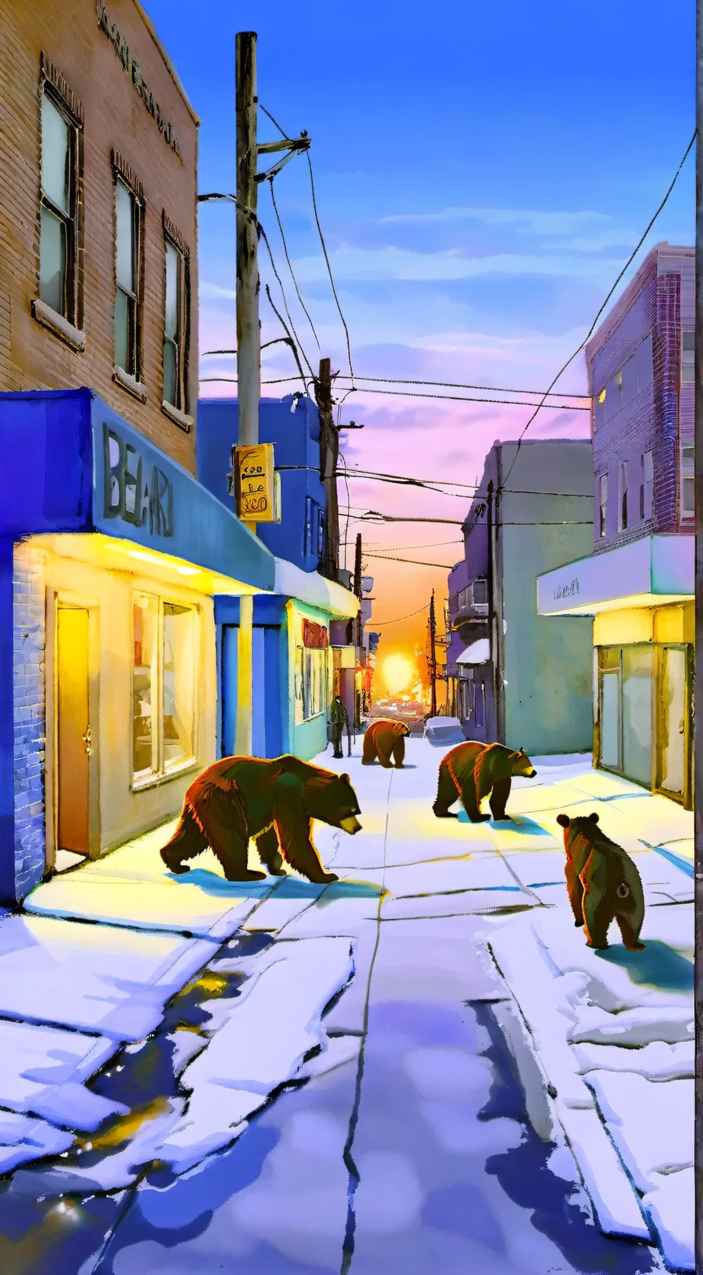 ai character: city danger background