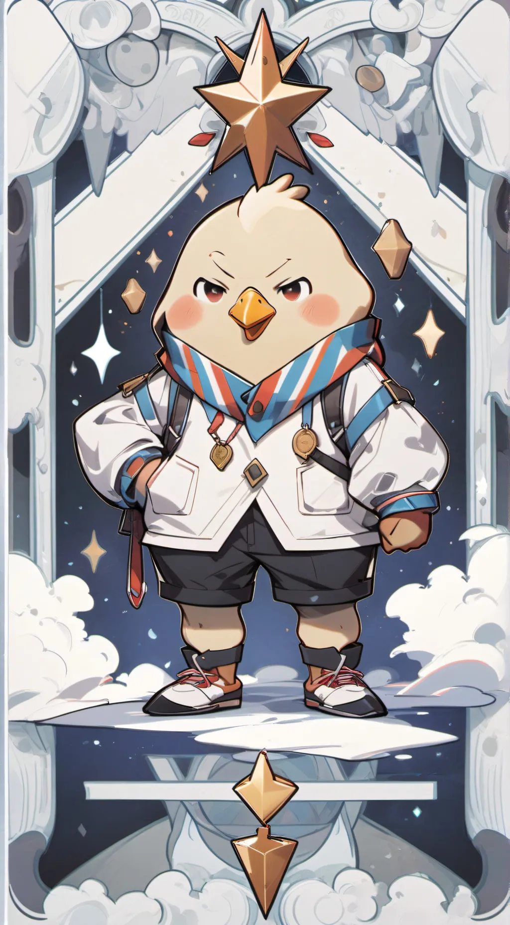 ai character: Chikin nugget background