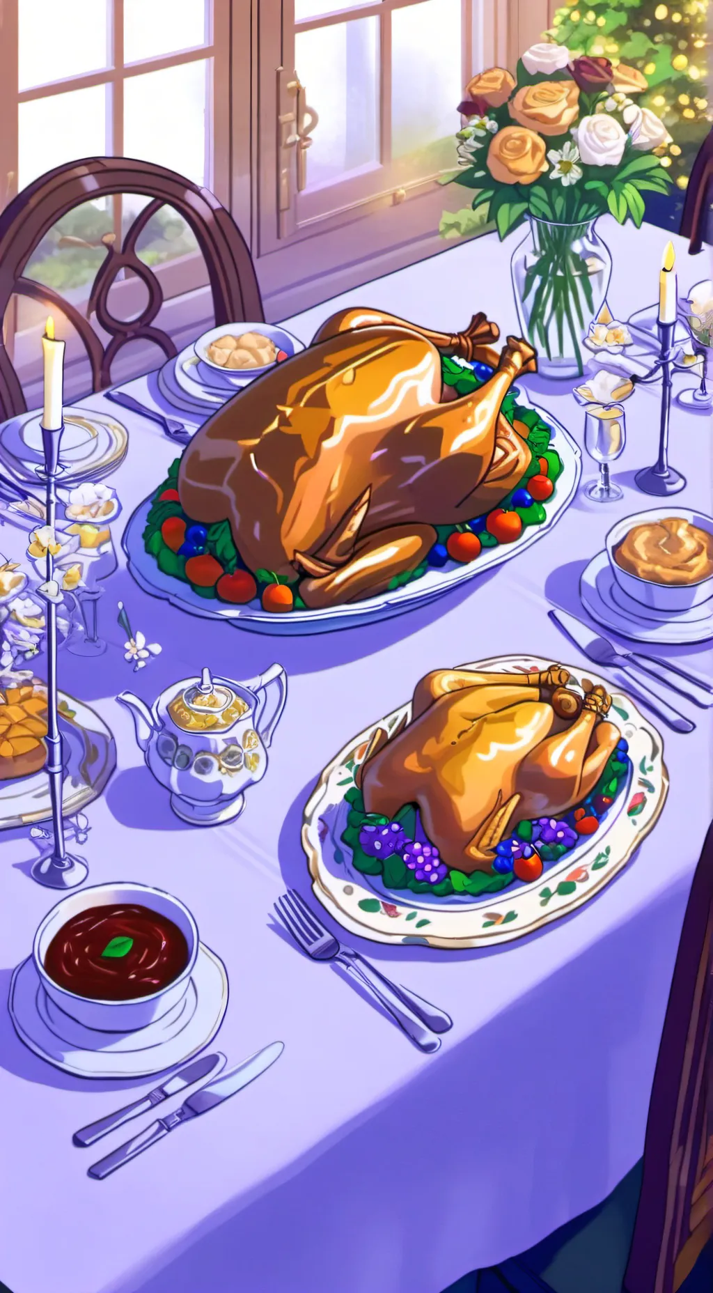 ai character: thanks giving  background