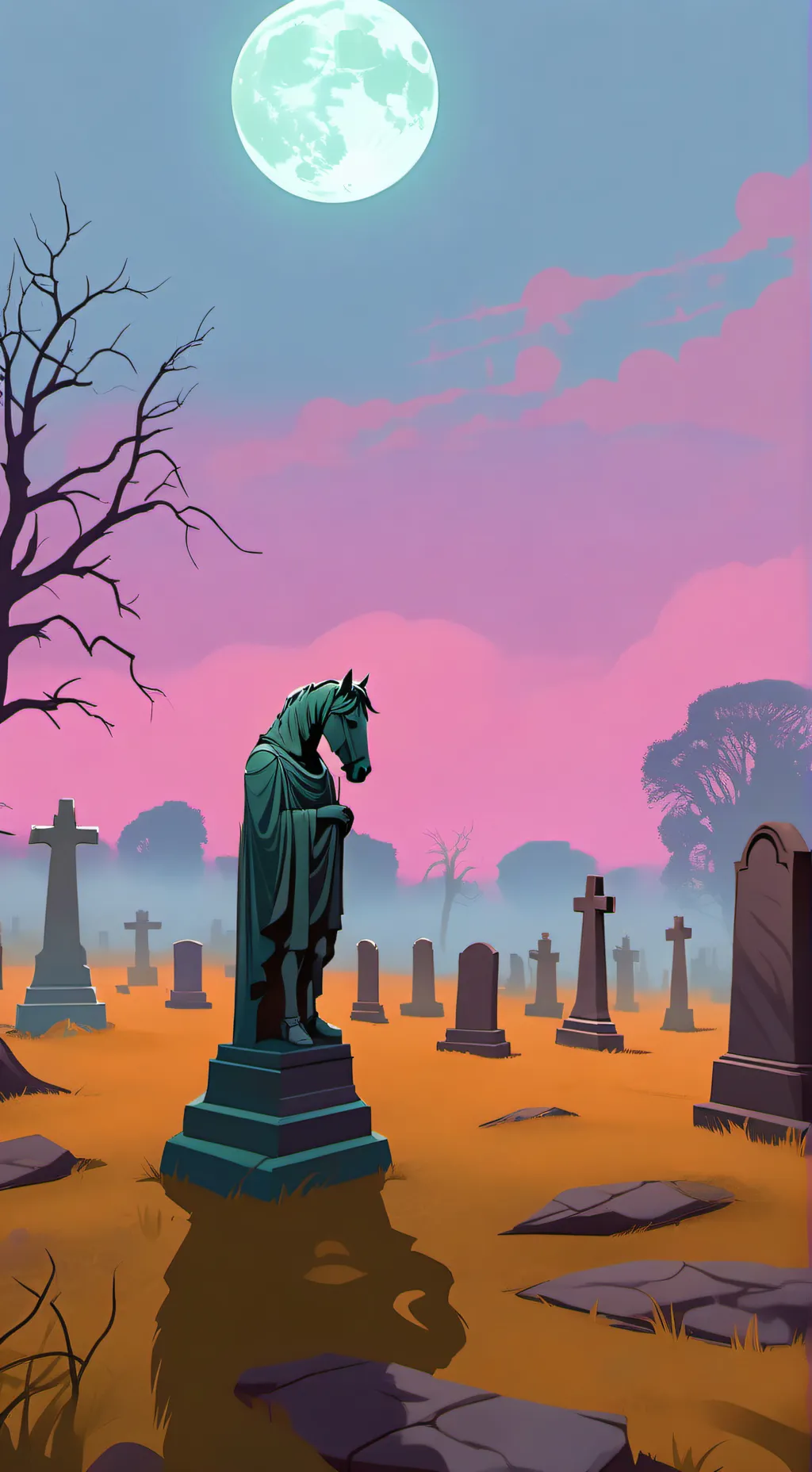 ai character: R.I.P. Mane 6  background