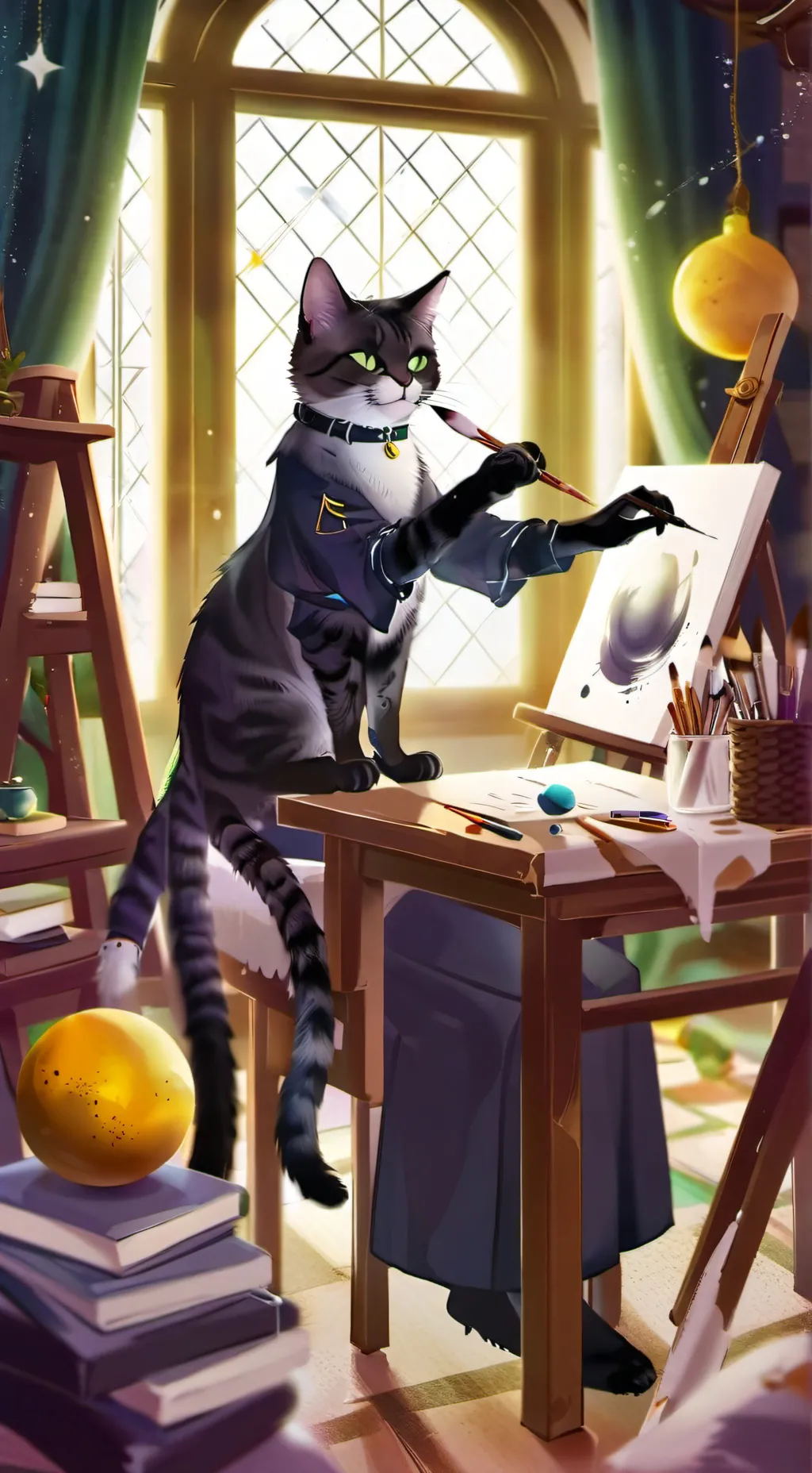 ai character: uranus💠 background