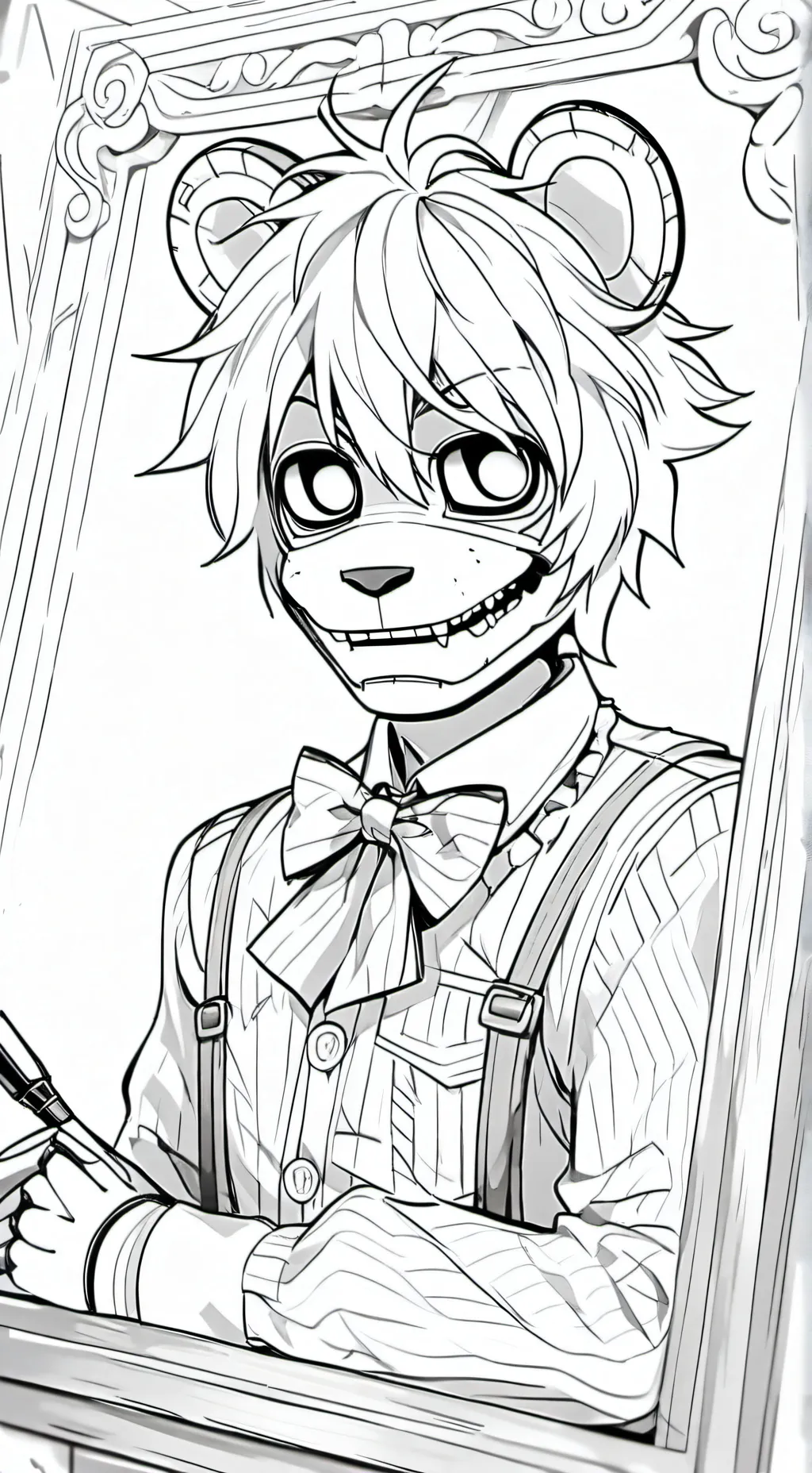 ai character: Fnaf( anyas ghost) background