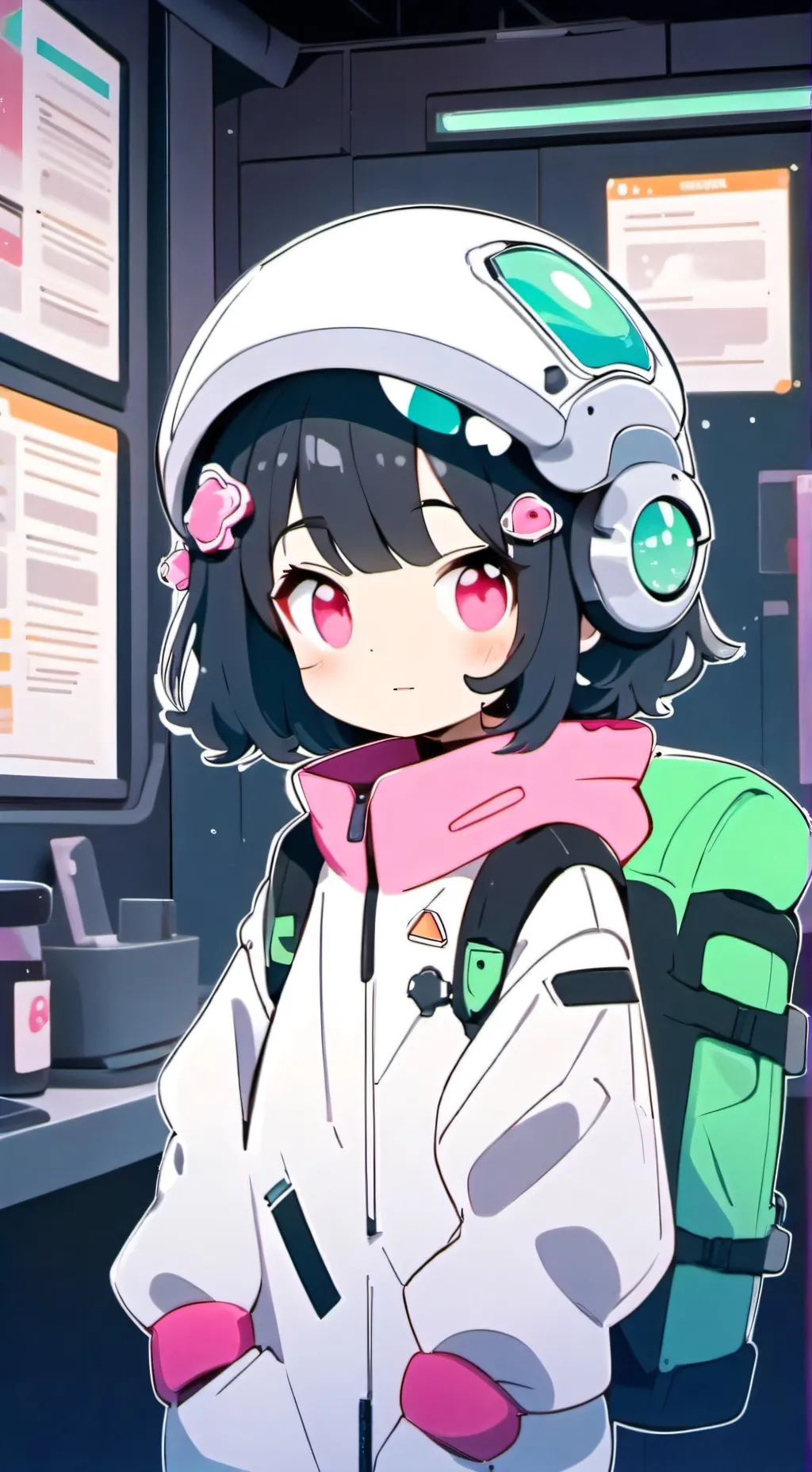 ai character: saya background