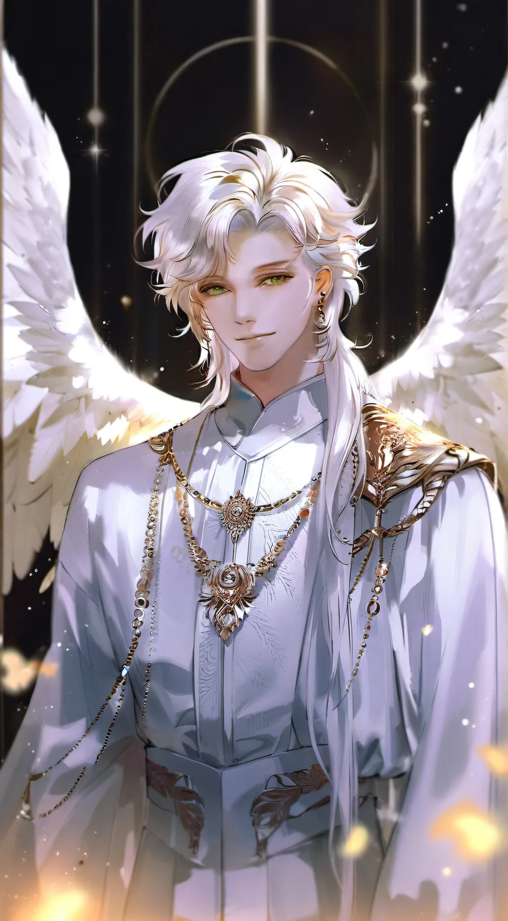 ai character: 😇Angelic demon😈 background