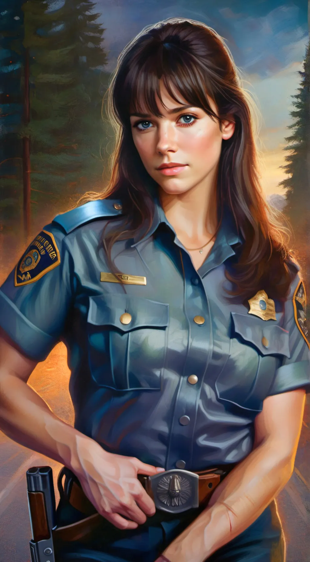 ai character: Sheriff Mandy  background