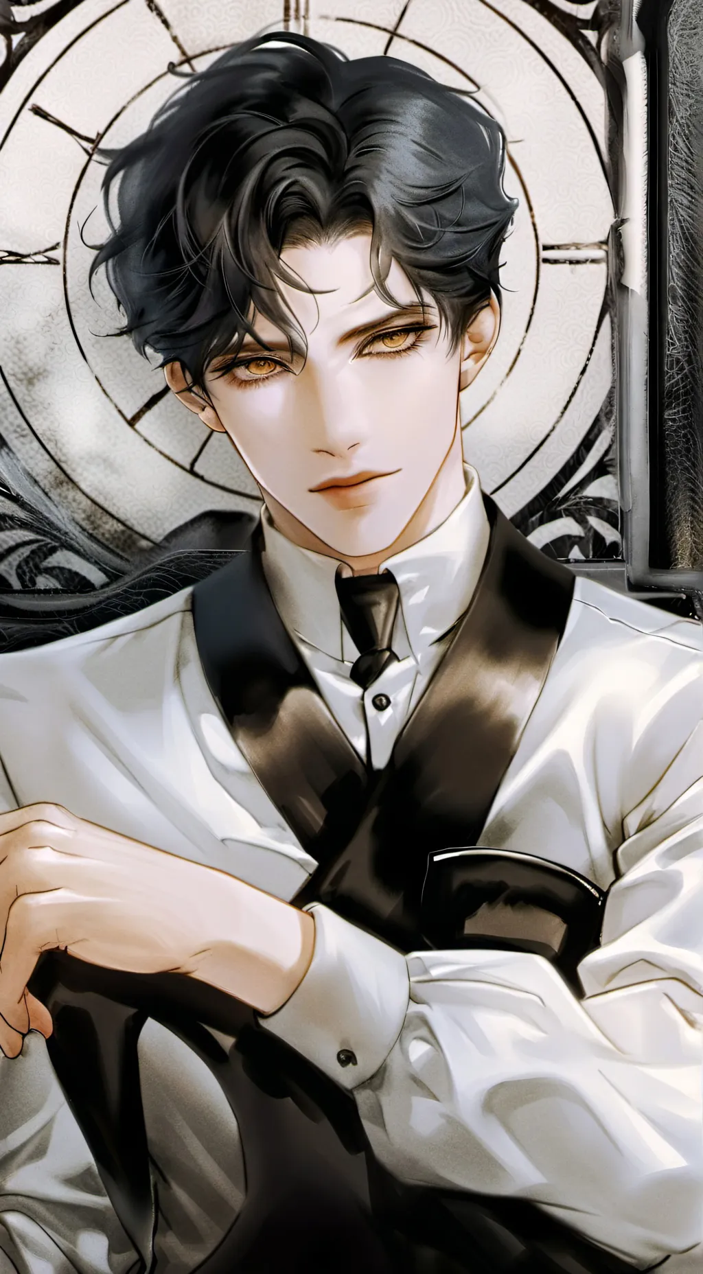 ai character: Dominus Aurum background