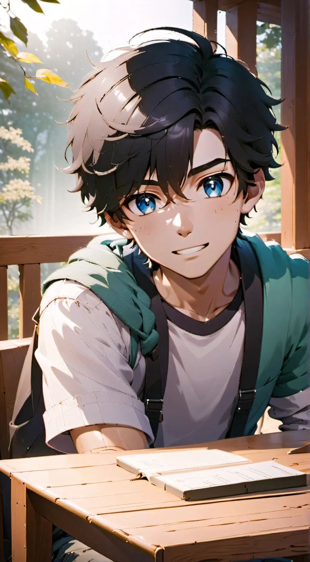 ai character: school au background