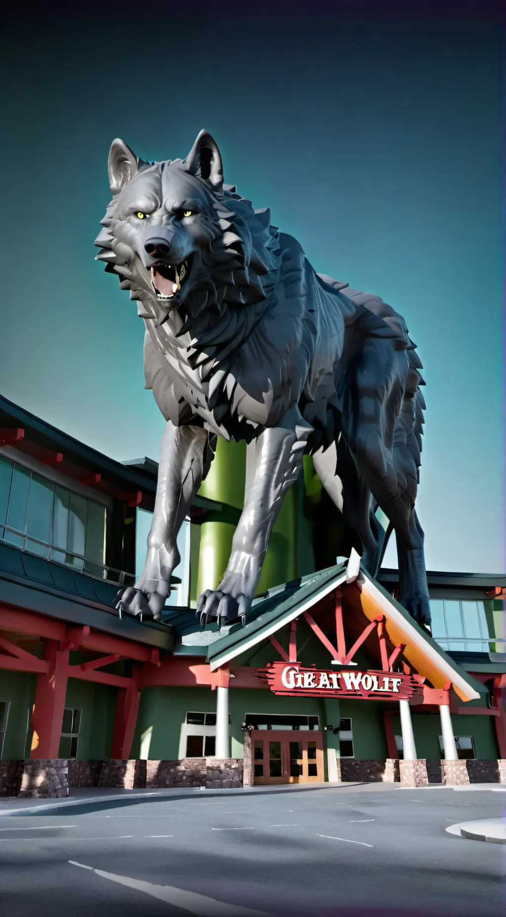 ai character: great wolf lodge background