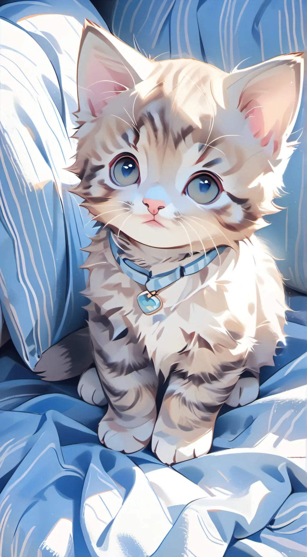 ai character: bleeding kitten background