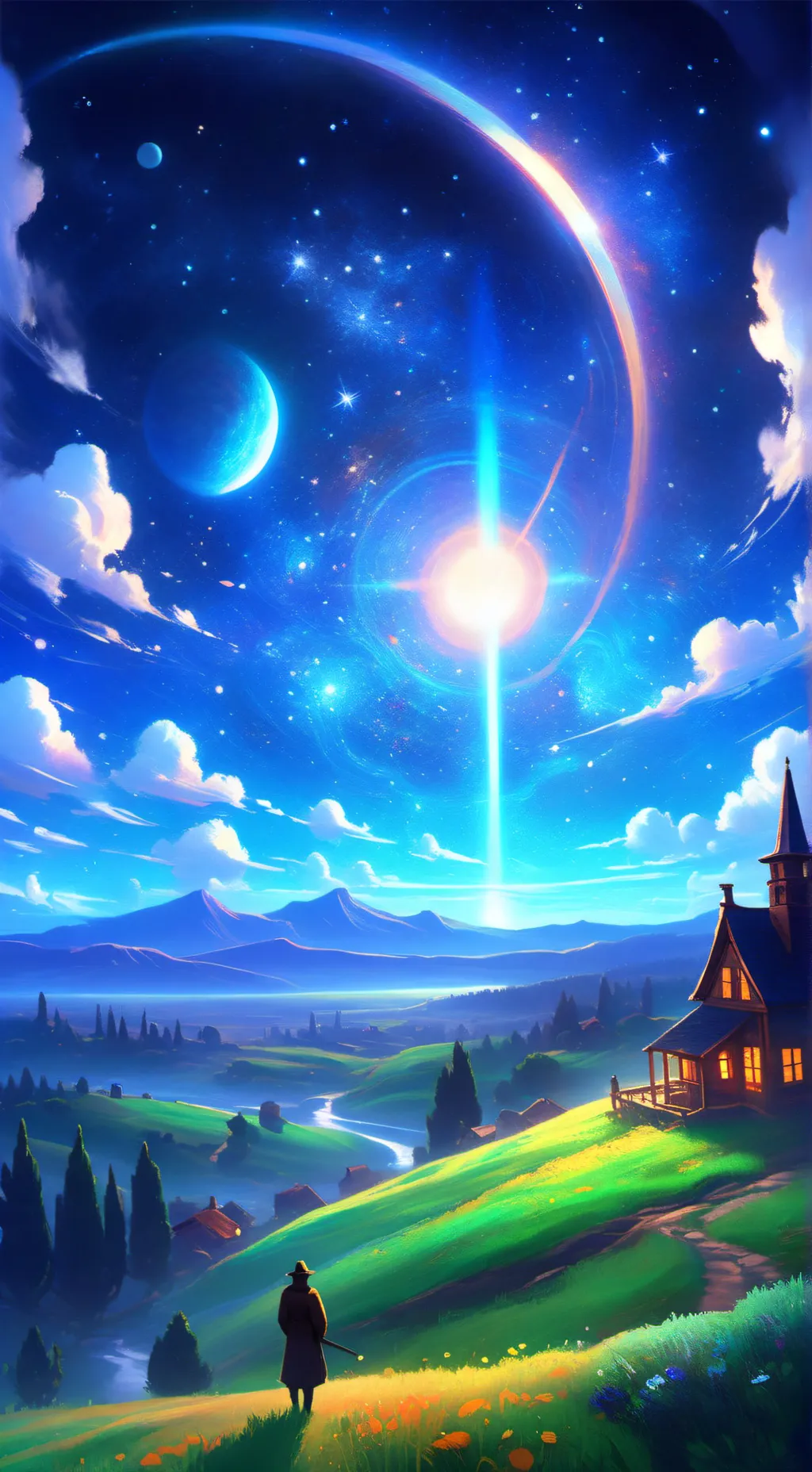 ai character: family Darling  background