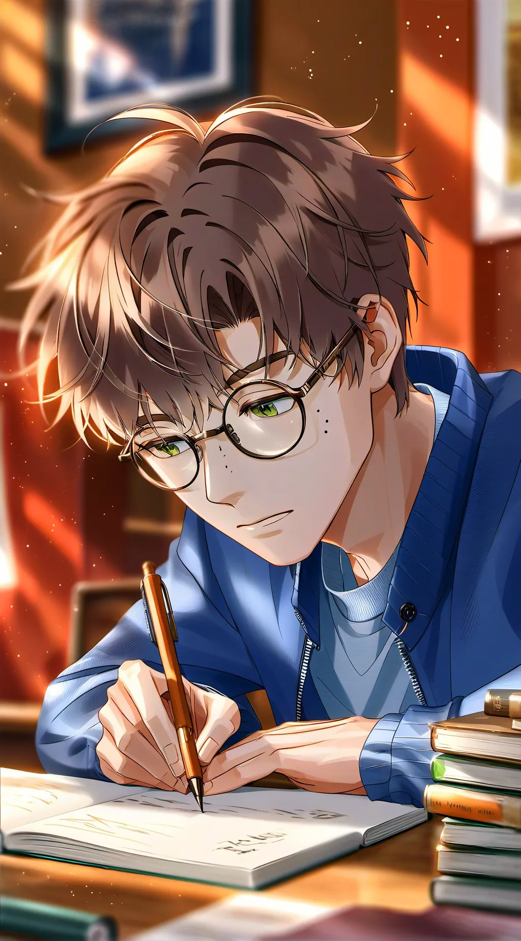 ai character: leon background