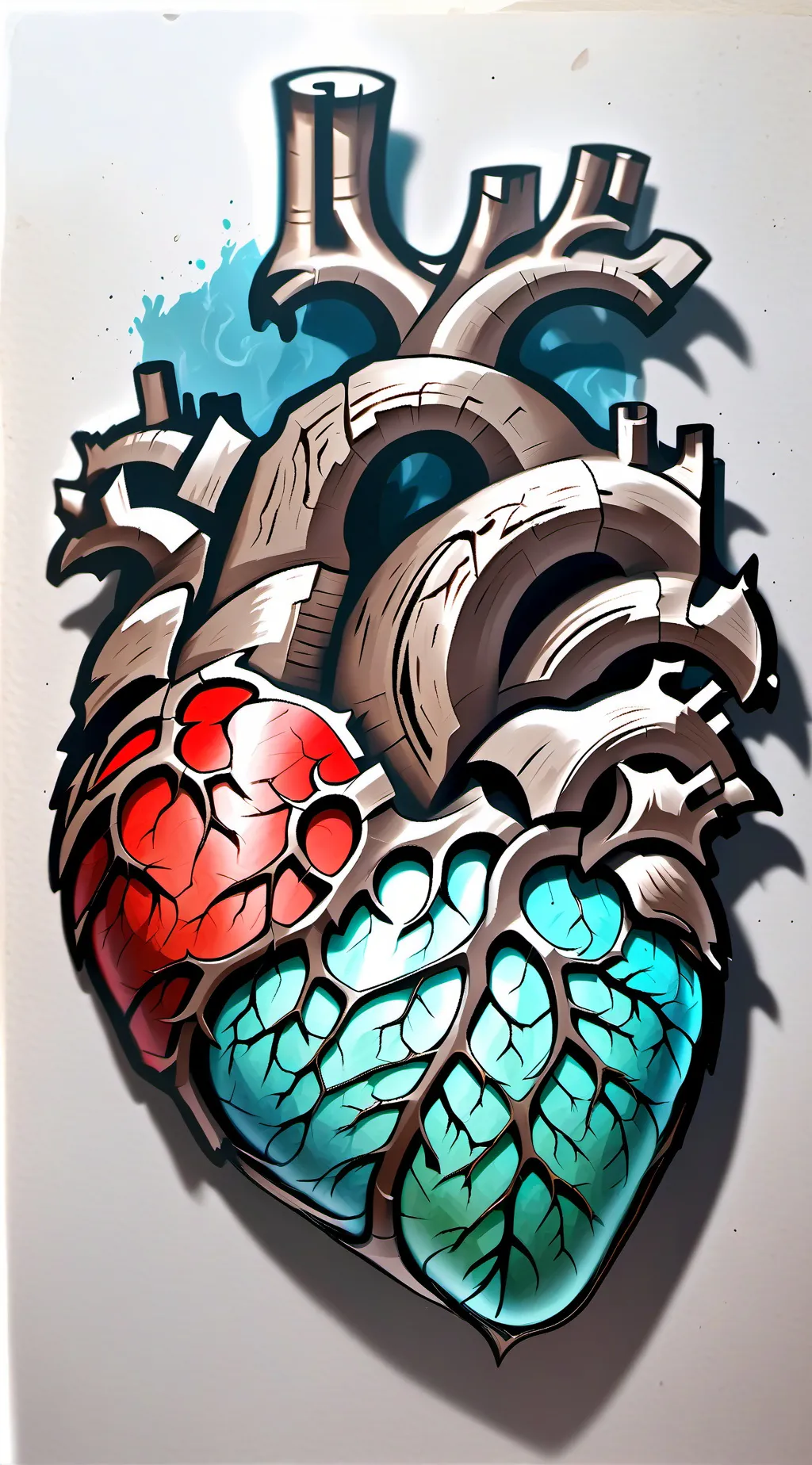 ai character: cartoon bat  background