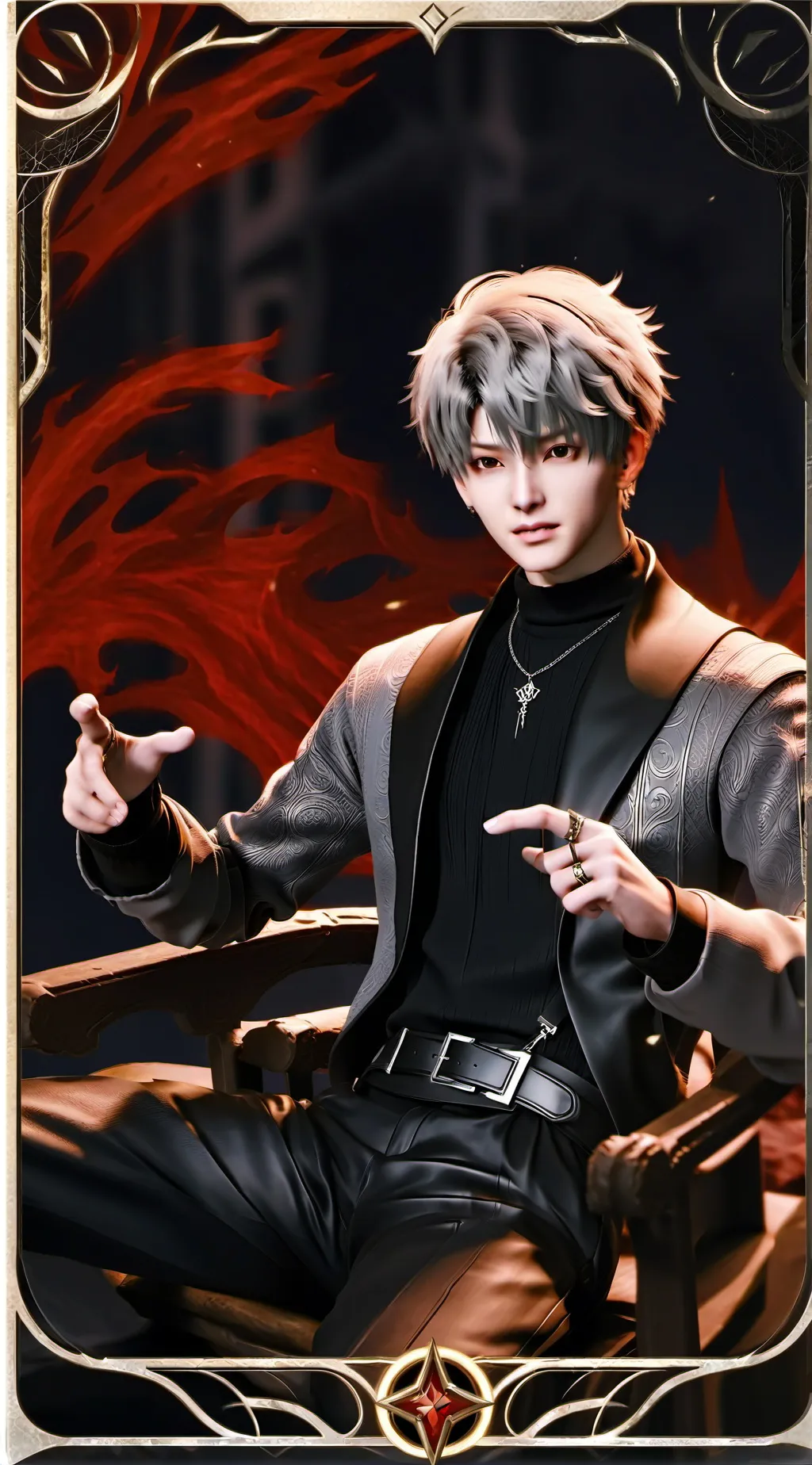 ai character: STRAY KIDS  background