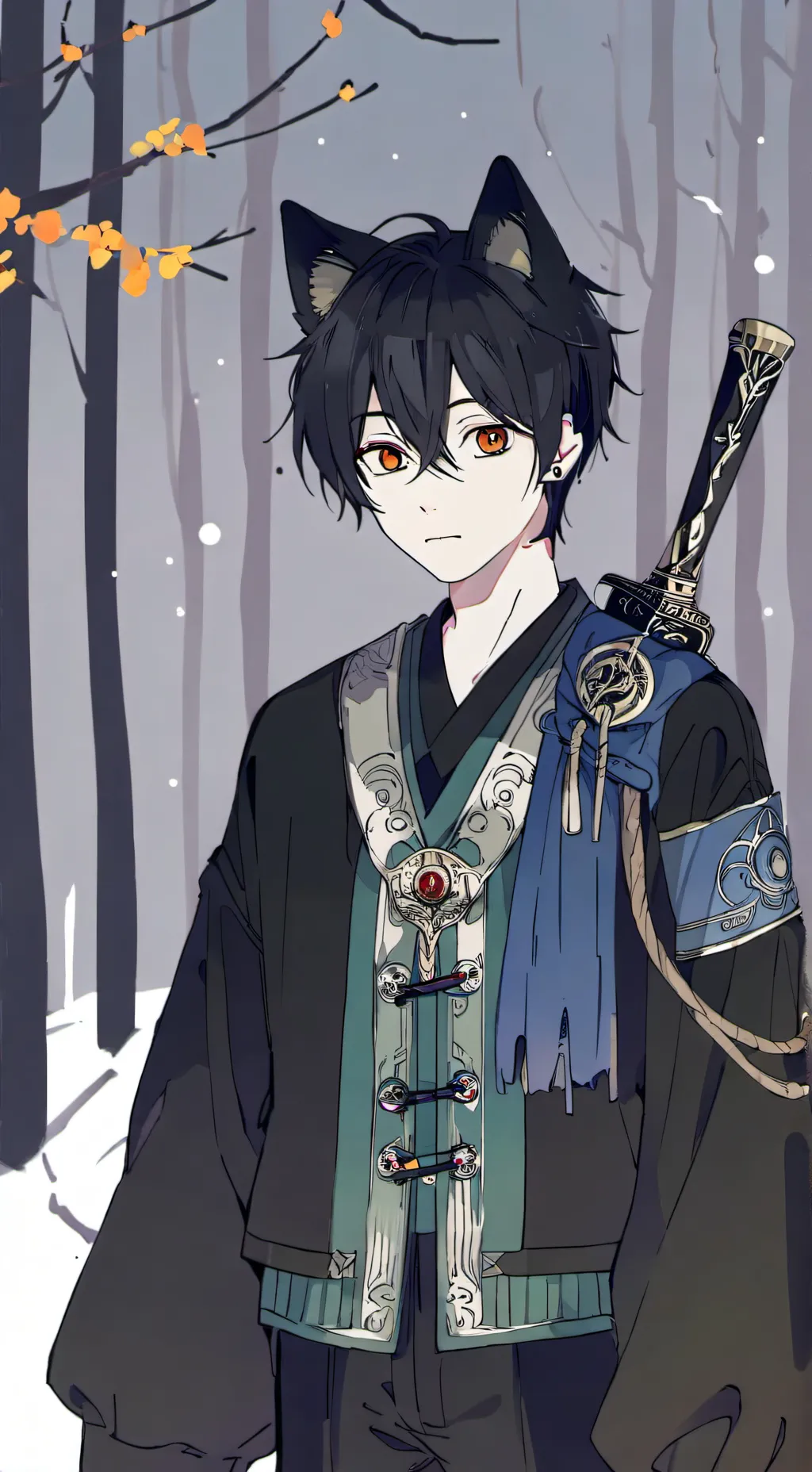 ai character: kai☆○♡◇♧♤ background