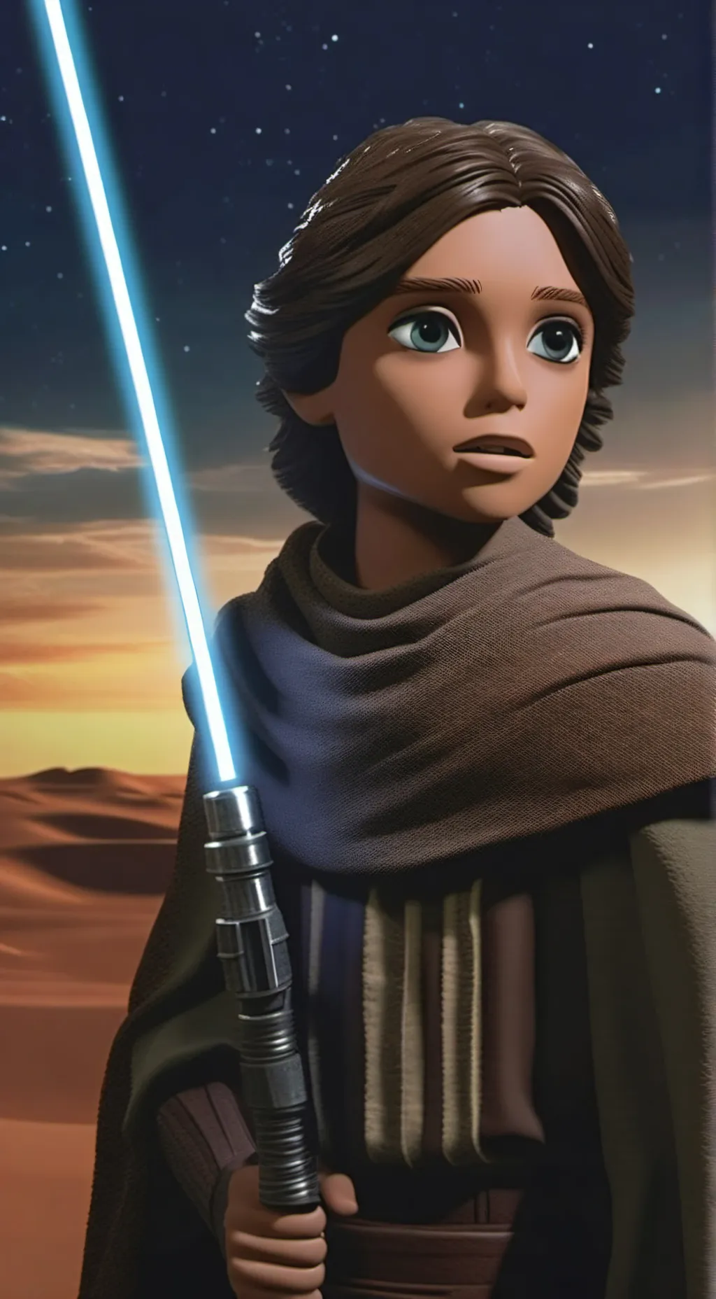 ai character: Luke Skywalker background