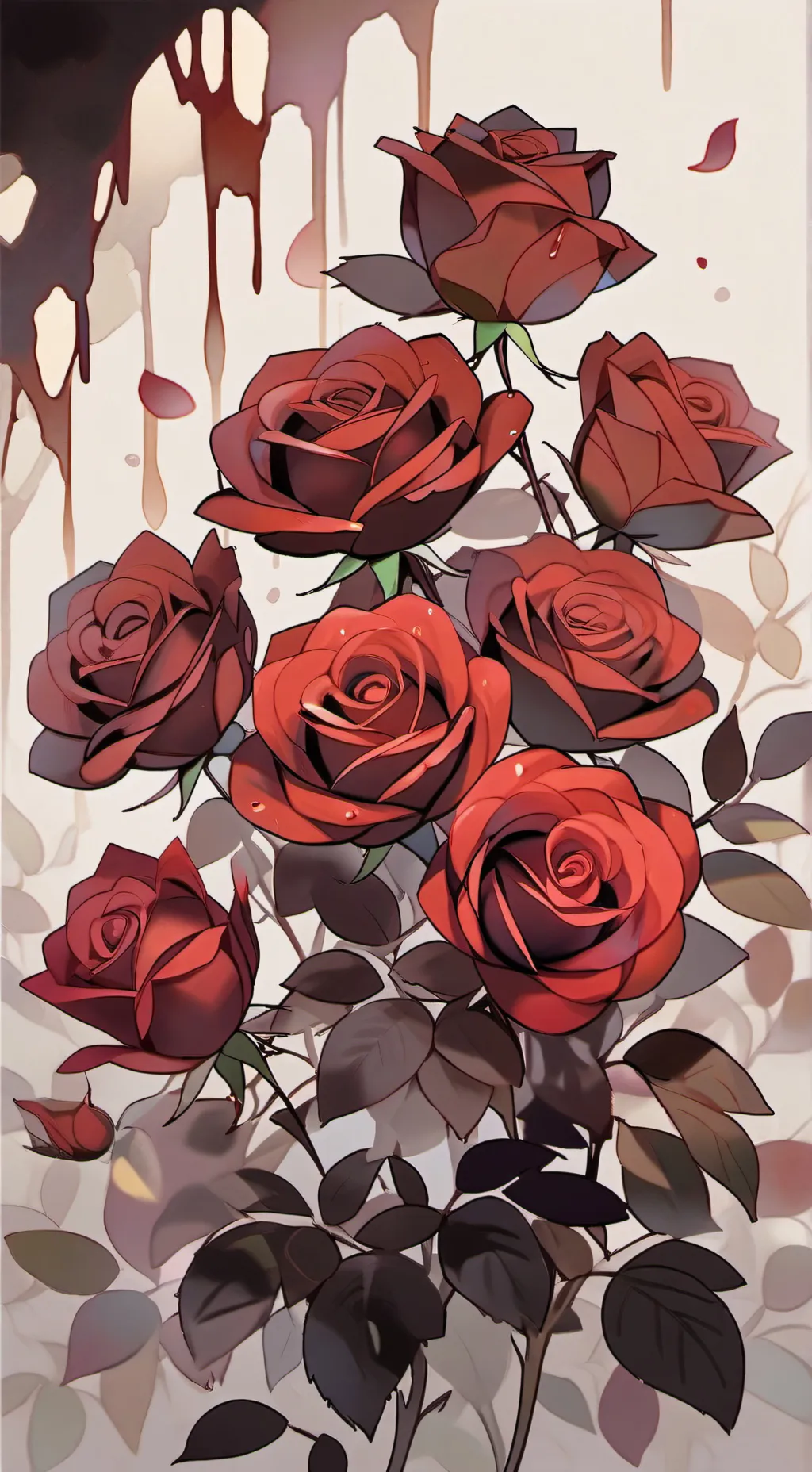 ai character: STRAYKIDS (sad??)  background