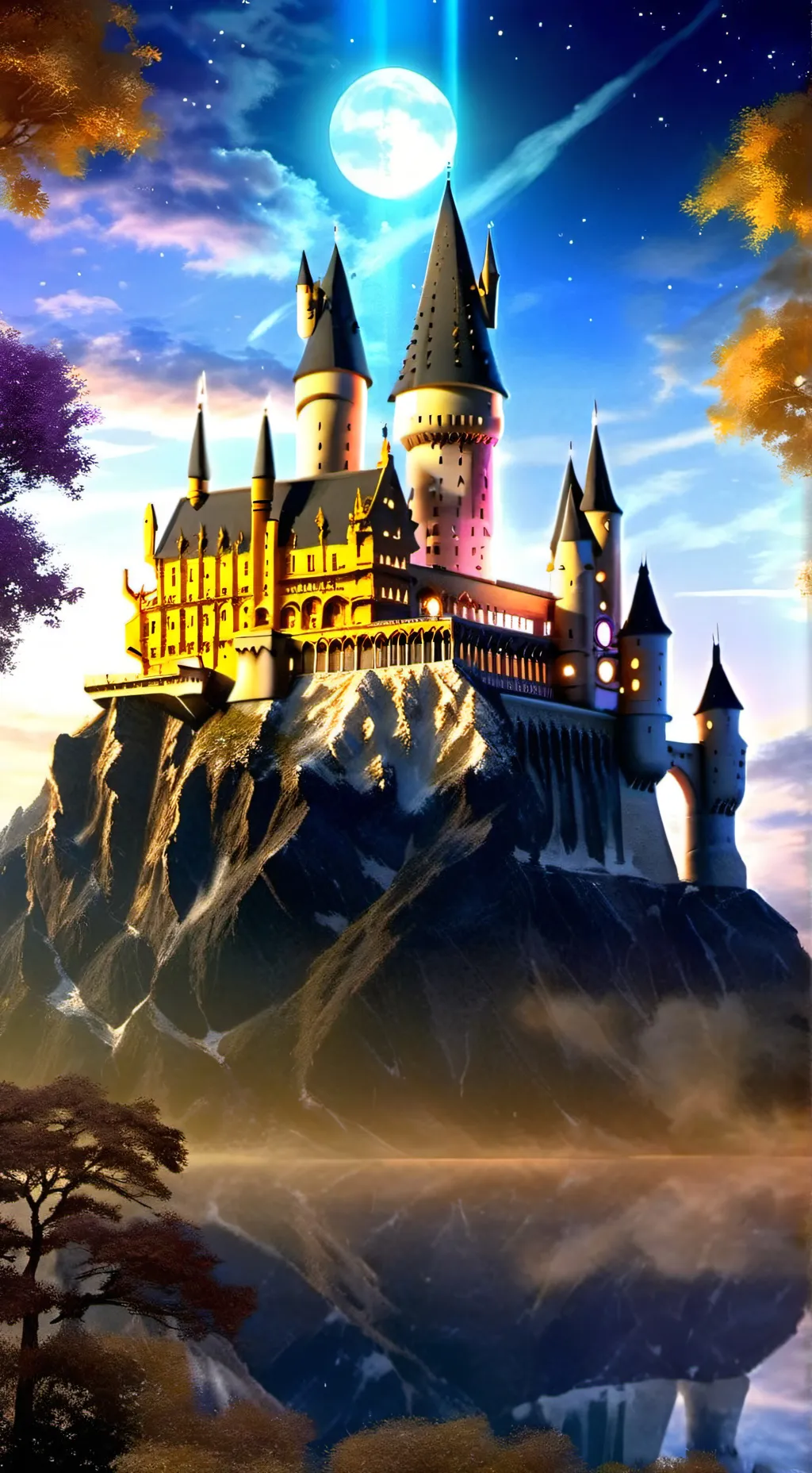 ai character: •Hogwarts• background