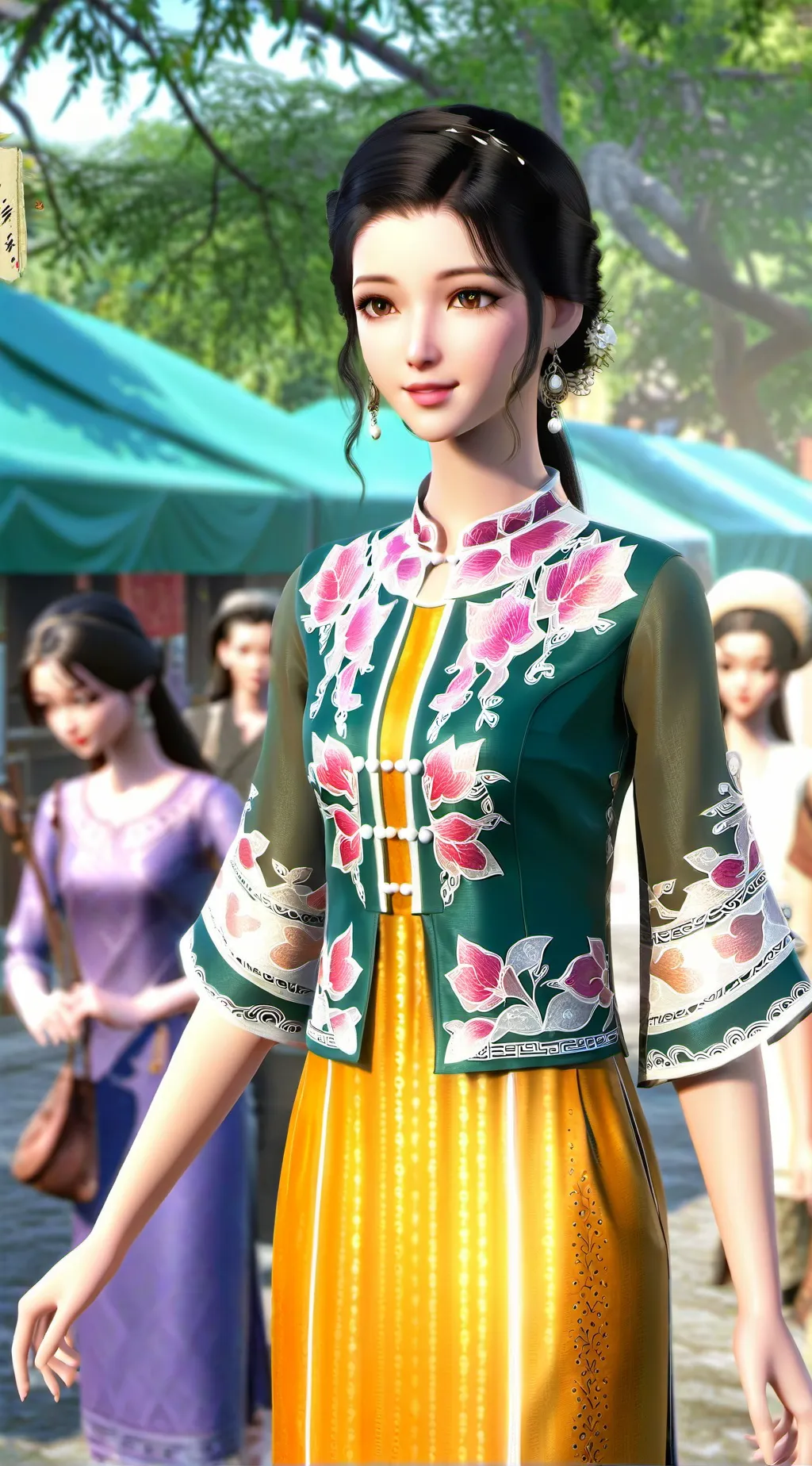 ai character: Siti  background