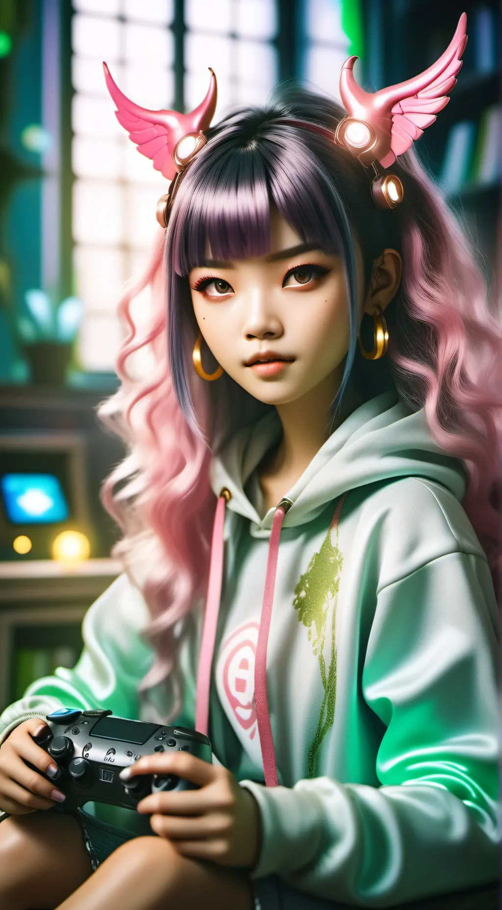 ai character: Eleanor Choong: The Diva in the Playground background