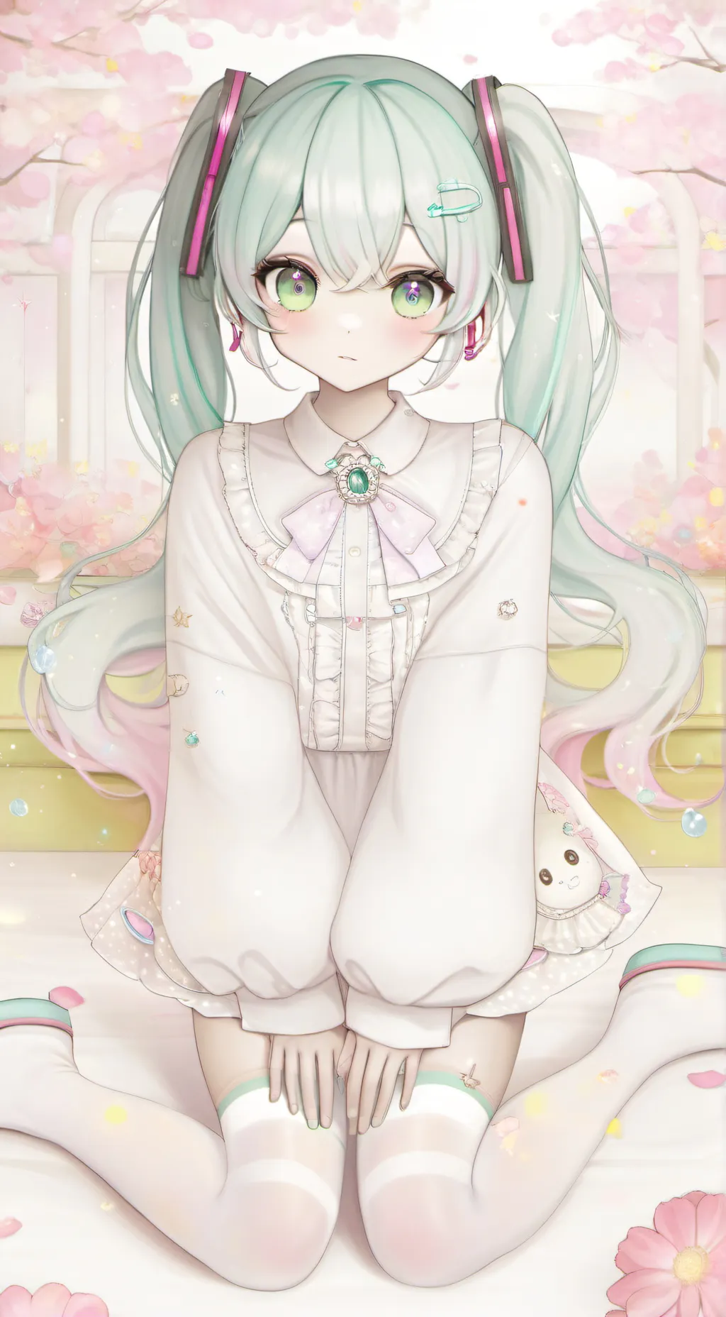 ai character: Kny valentines background