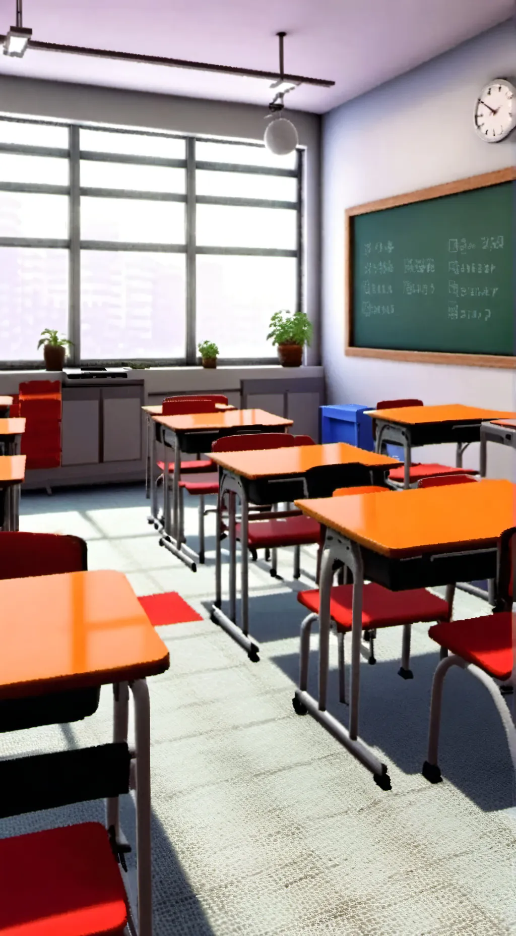 ai character: {Classroom!} background