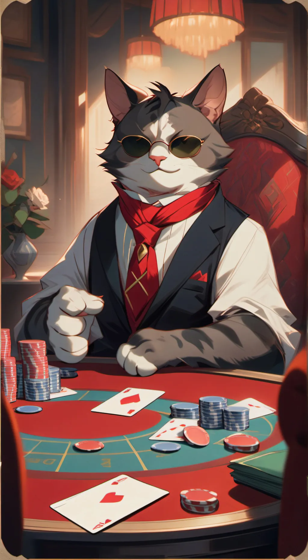 ai character: Кошак background