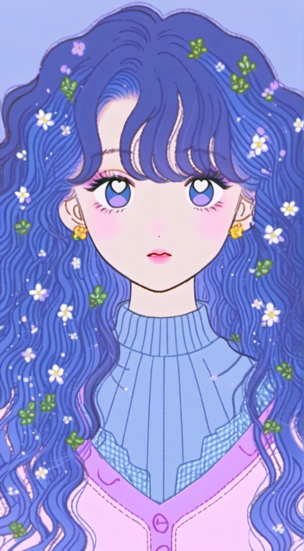 ai character: Lizzy💙💜🖤 background