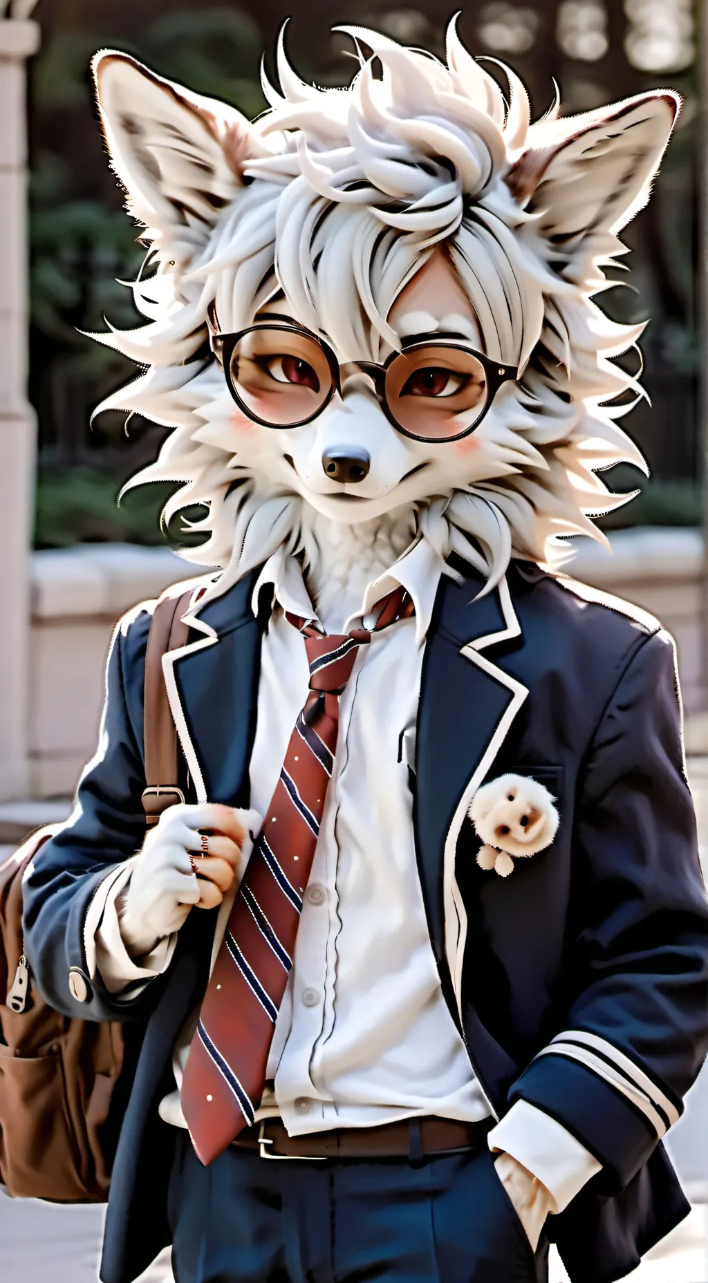 ai character: animal school background