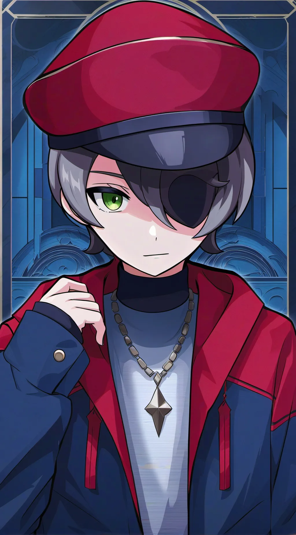 ai character: sussy boy  background