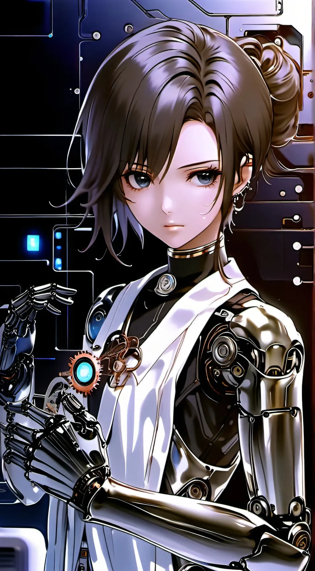 ai character: Aqua background