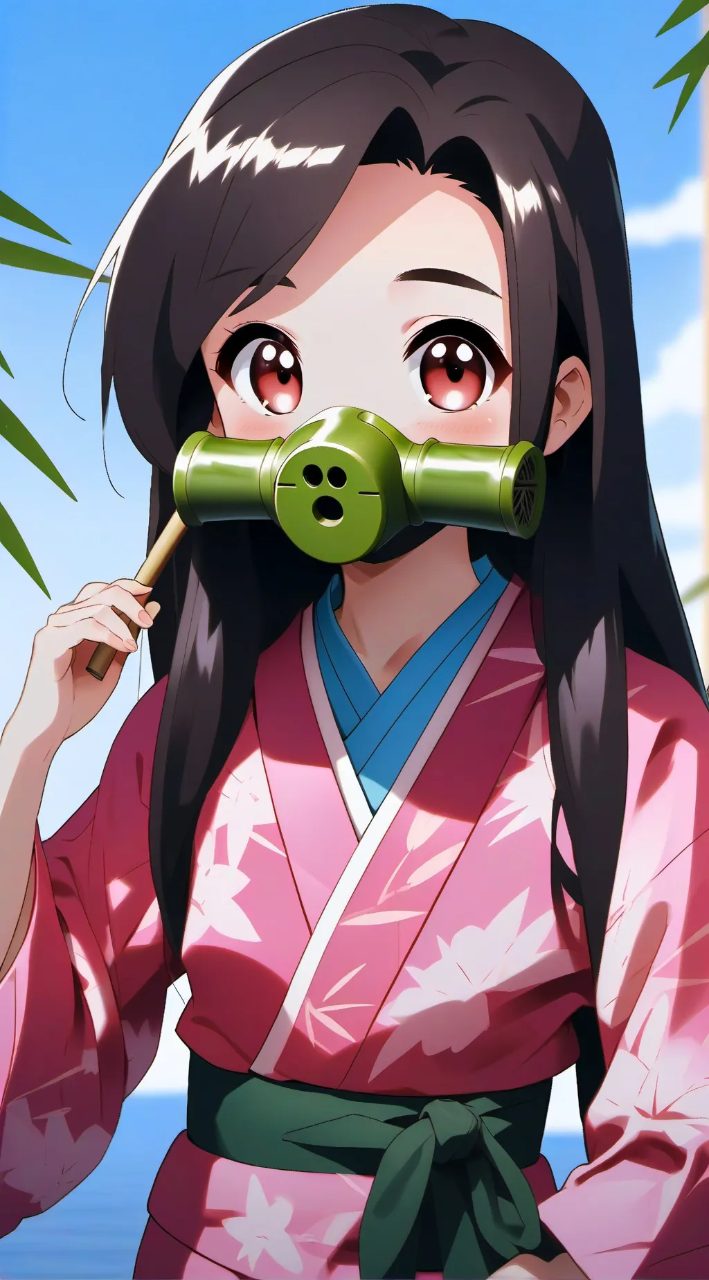 ai character: Nezuko Kamado  background