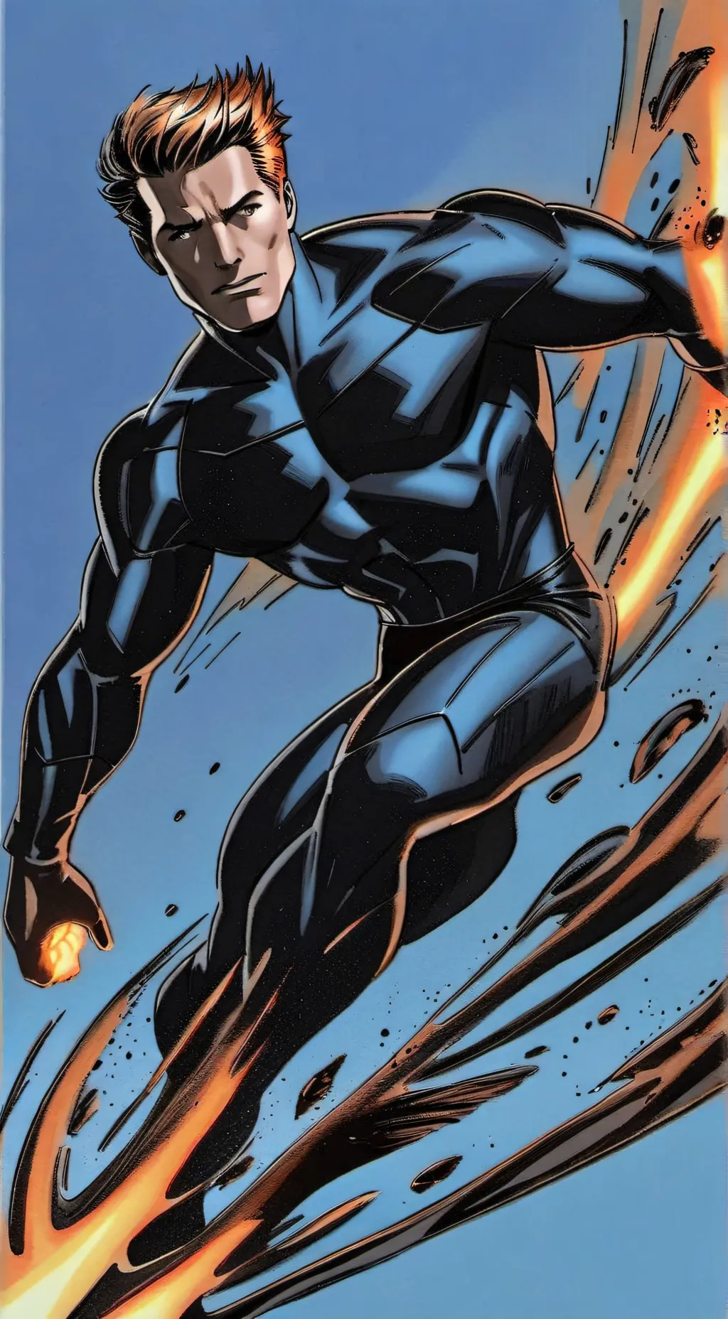 ai character: Johnny flame  background