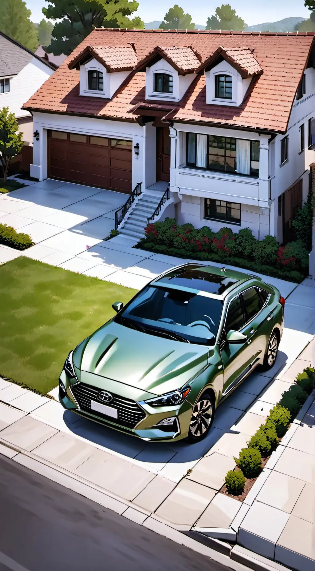 ai character: Toyota and Hyundai background