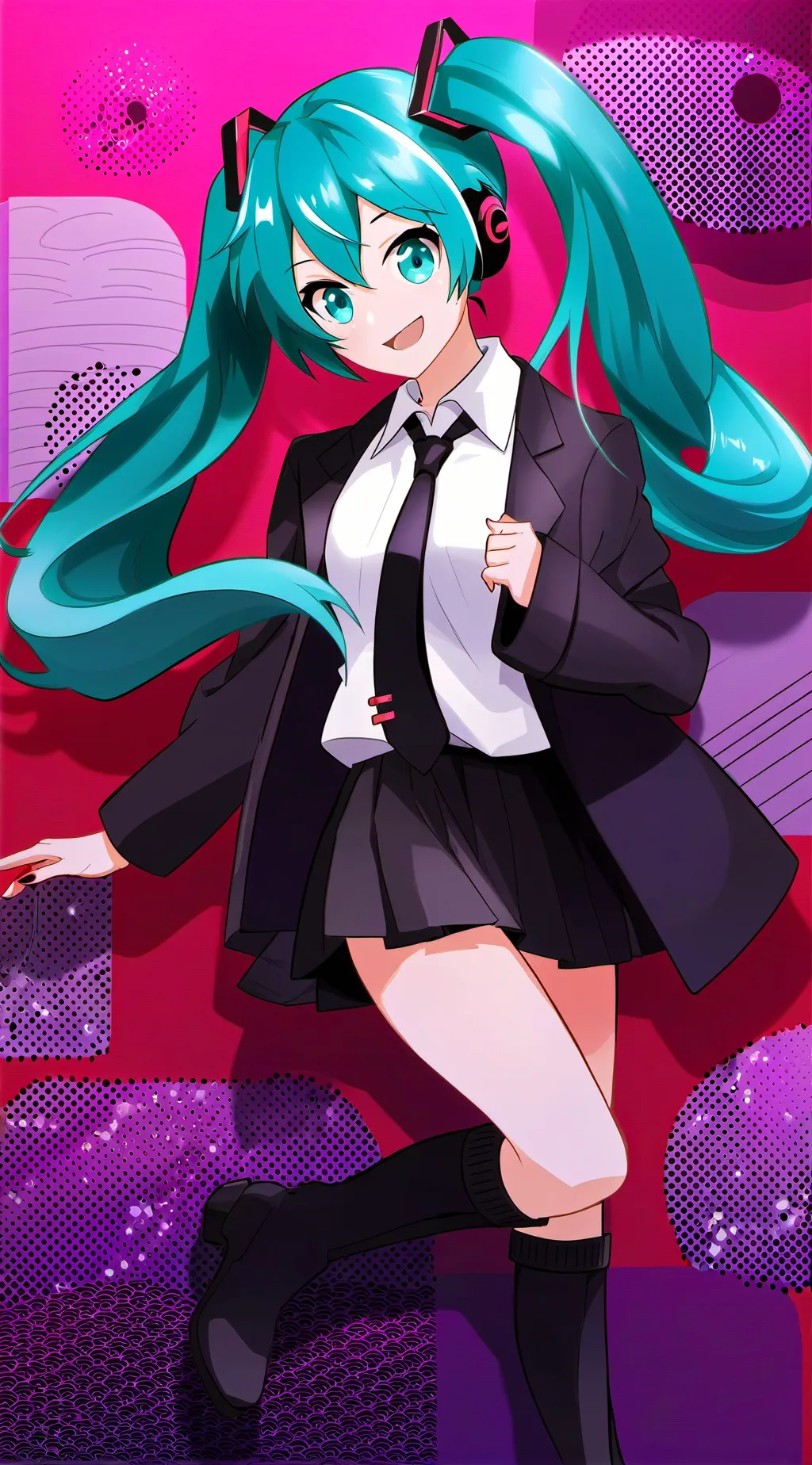 ai character: Miku background