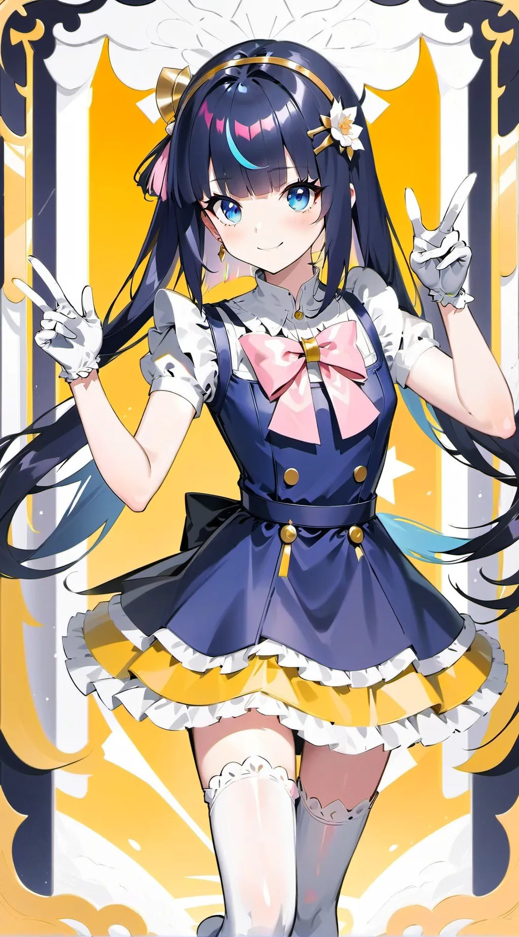 ai character: Mouri Nina background