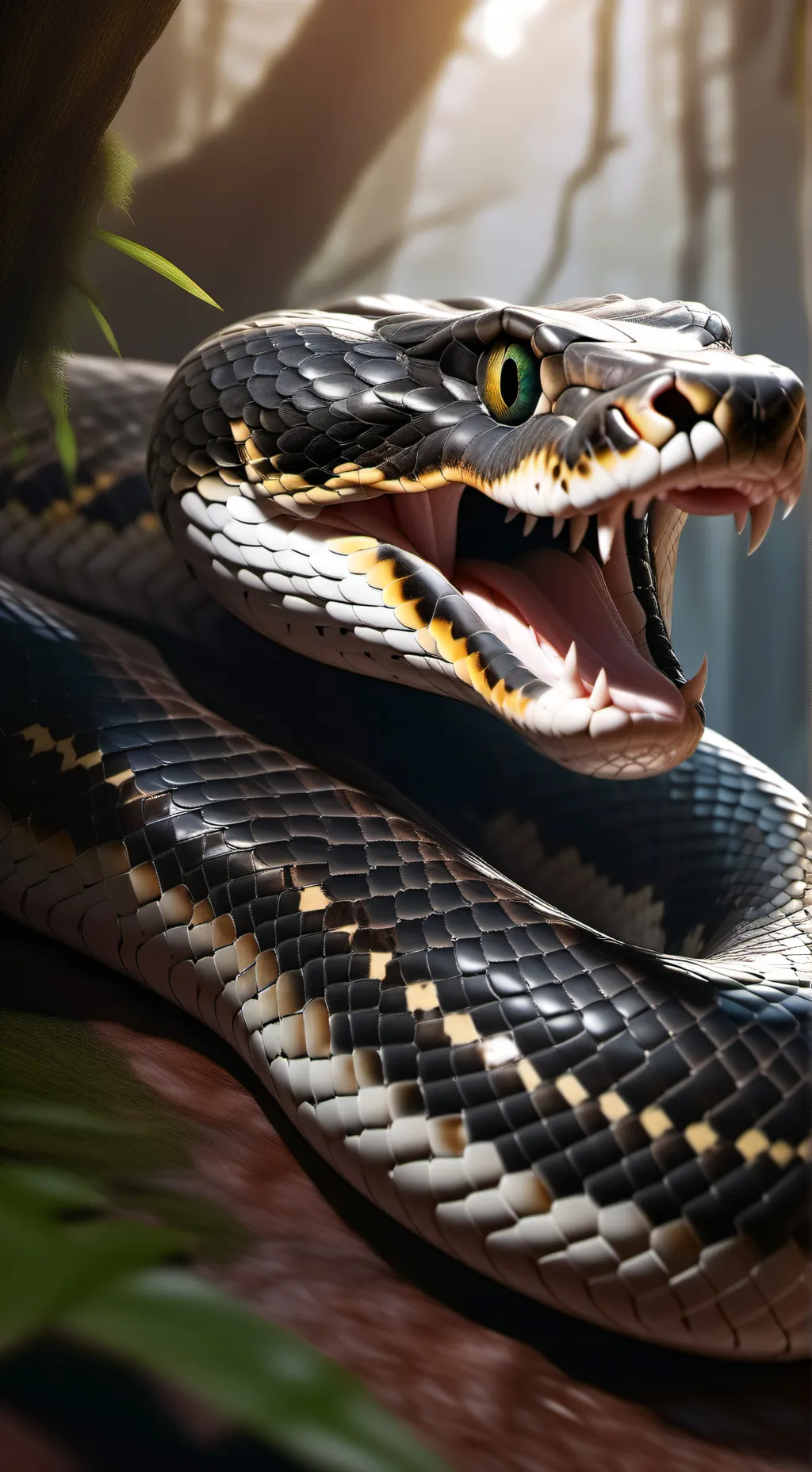 ai character: rock python  background