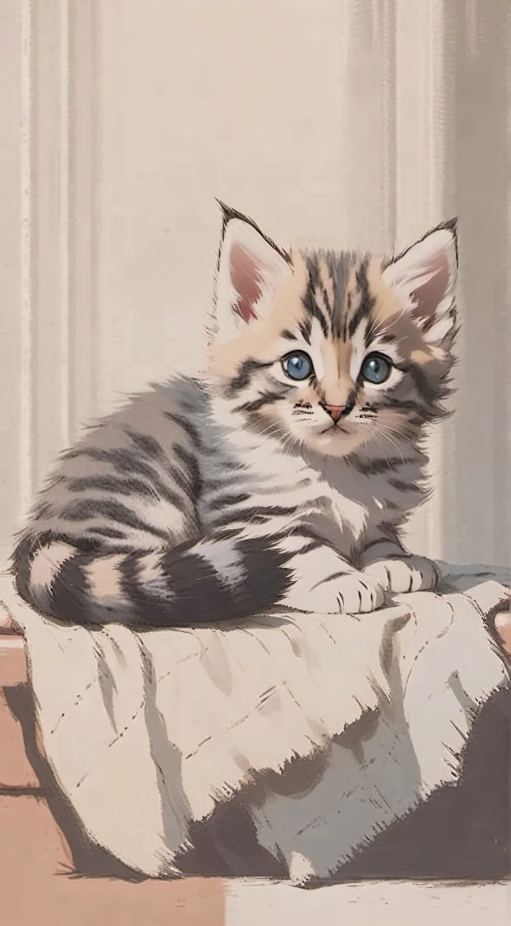 ai character: Homeless Kitten background