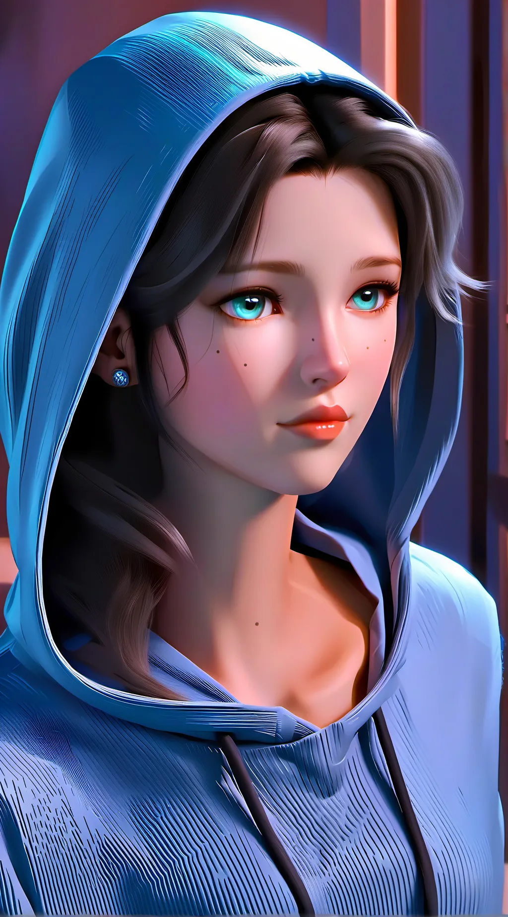 ai character: Crystal  background