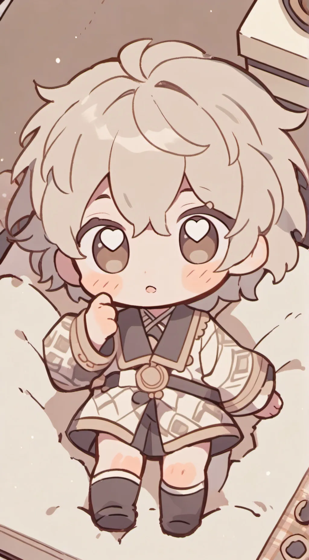 ai character: tu bebé curioso background