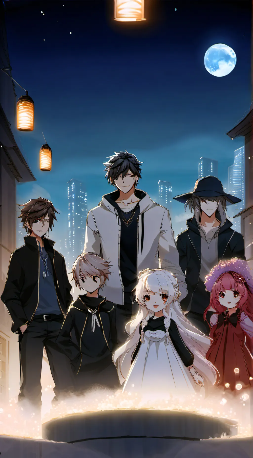 ai character: Scott 🤍 Luan 🖤 Mik background