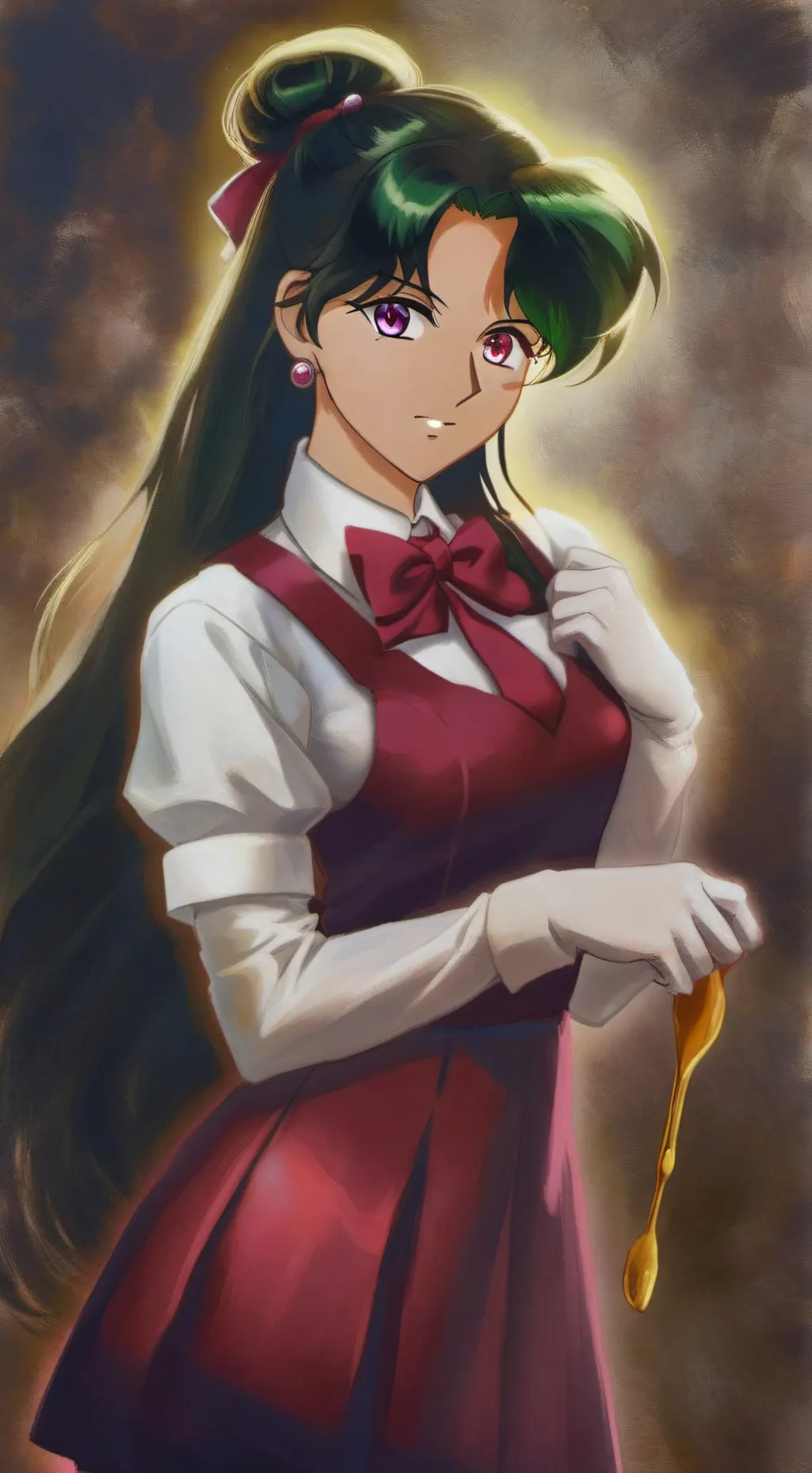 ai character: sailor Pluto 💕💜 background