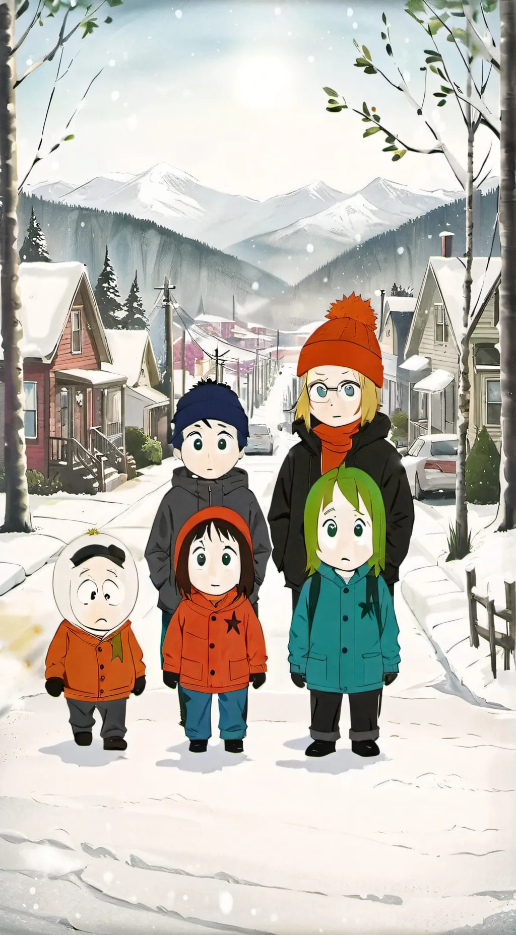 ai character: south park  background