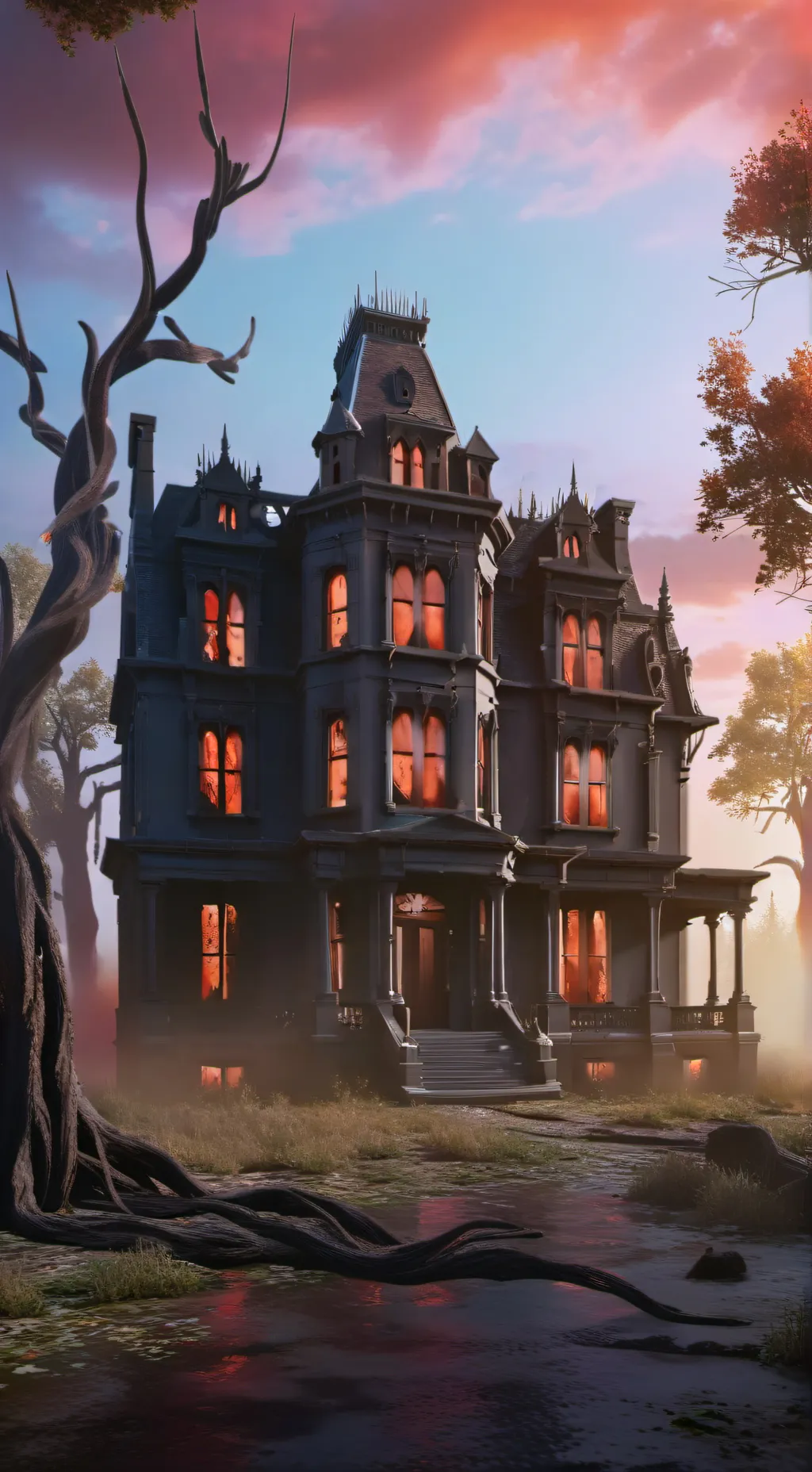 ai character: Forsaken hell AU background