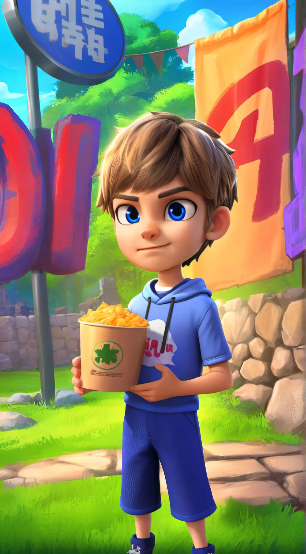 ai character: anti furry  background