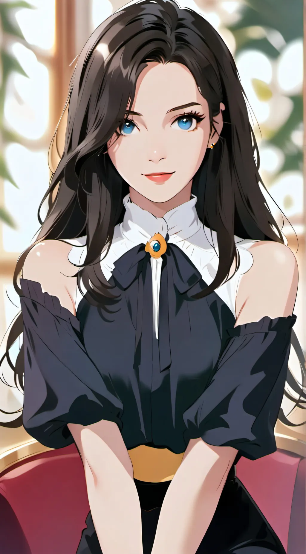 ai character: Anime background