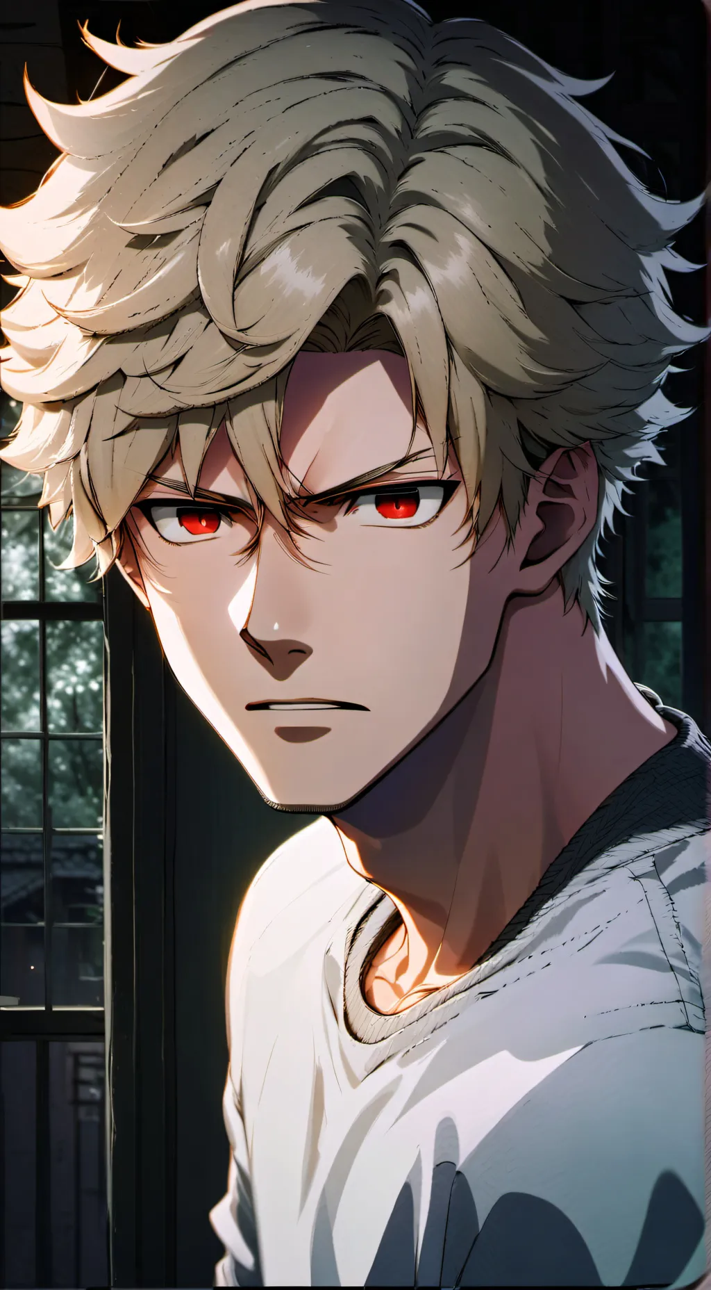 ai character: Katsuki bakugo  background