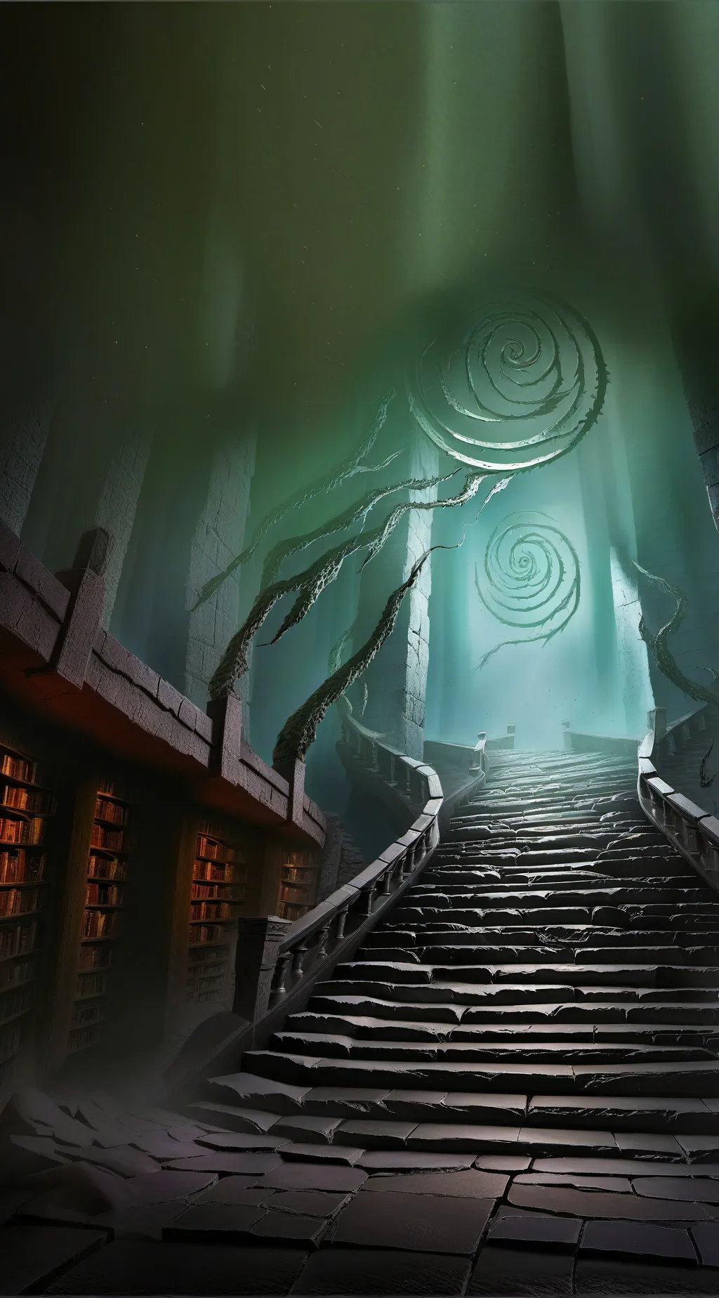 ai character: FORSAKEN HELL AU background