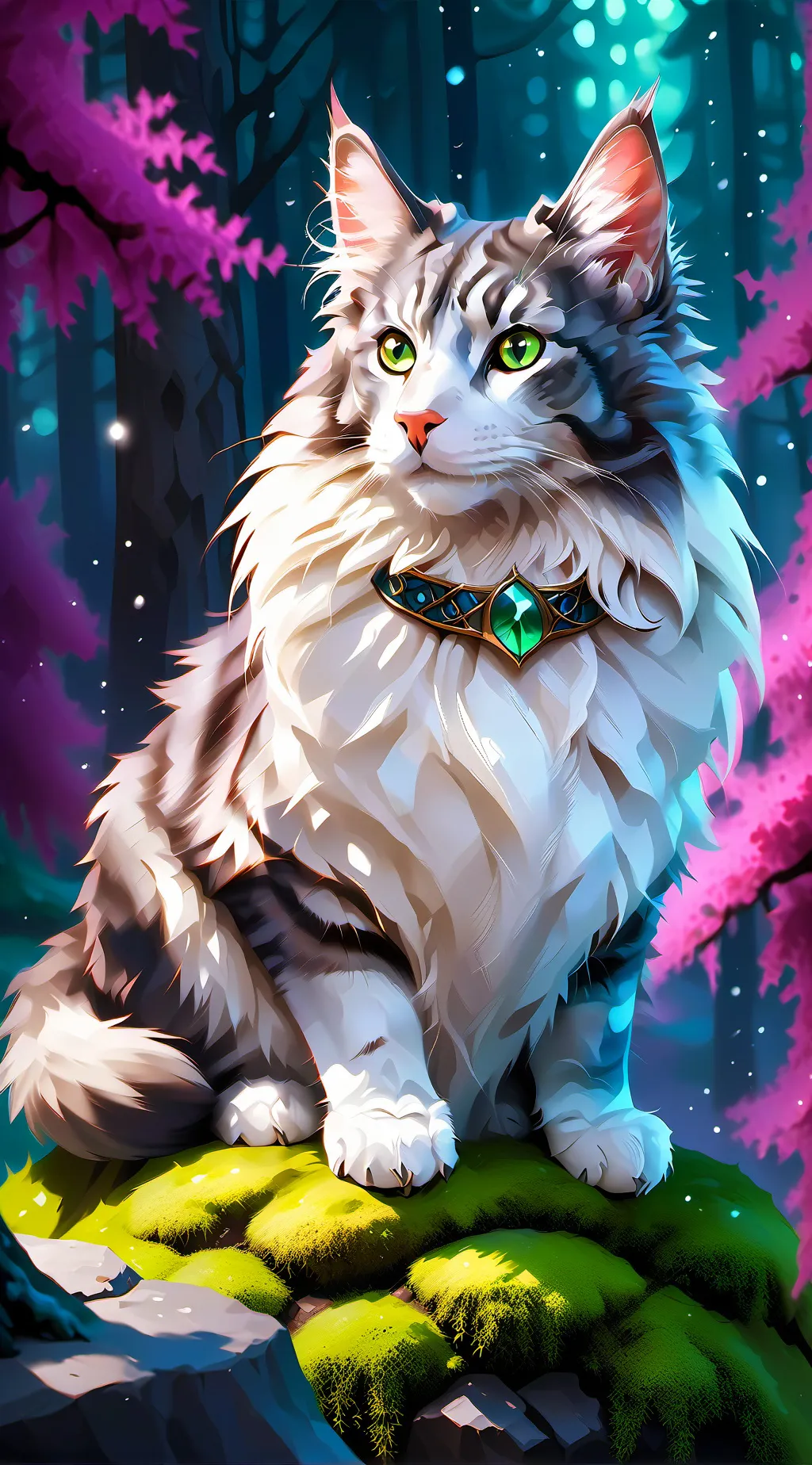 ai character: medicine cat background