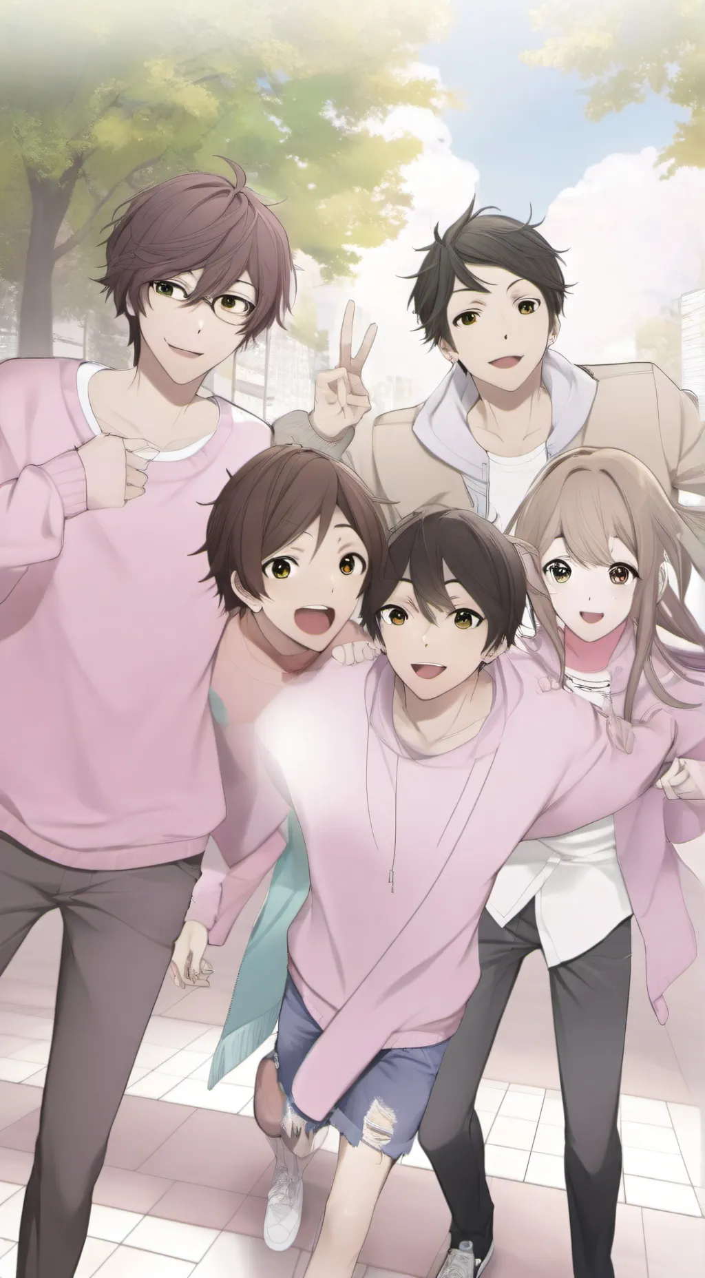 ai character: friend group background